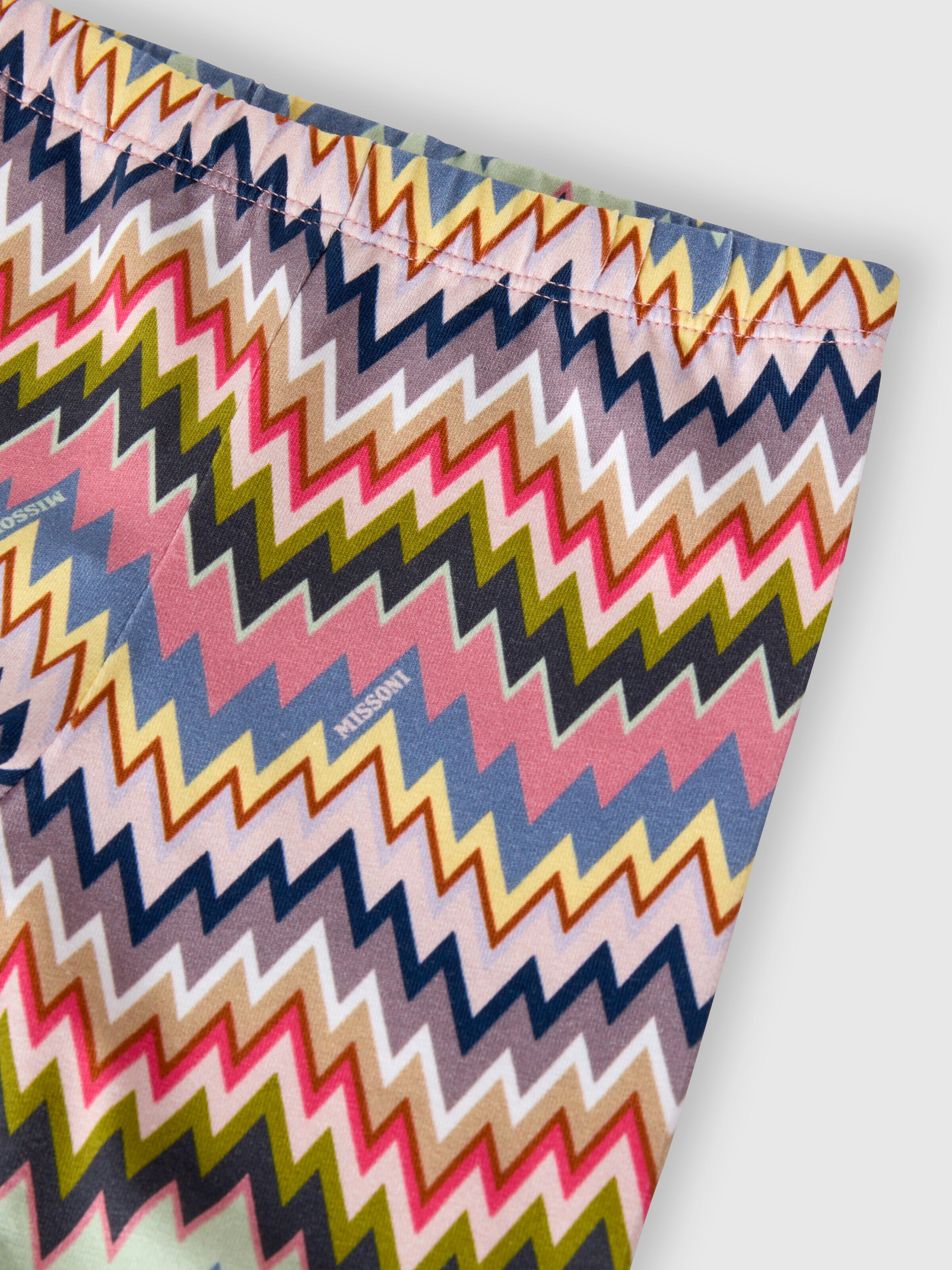 Stretch cotton leggings, Multicoloured  - 2