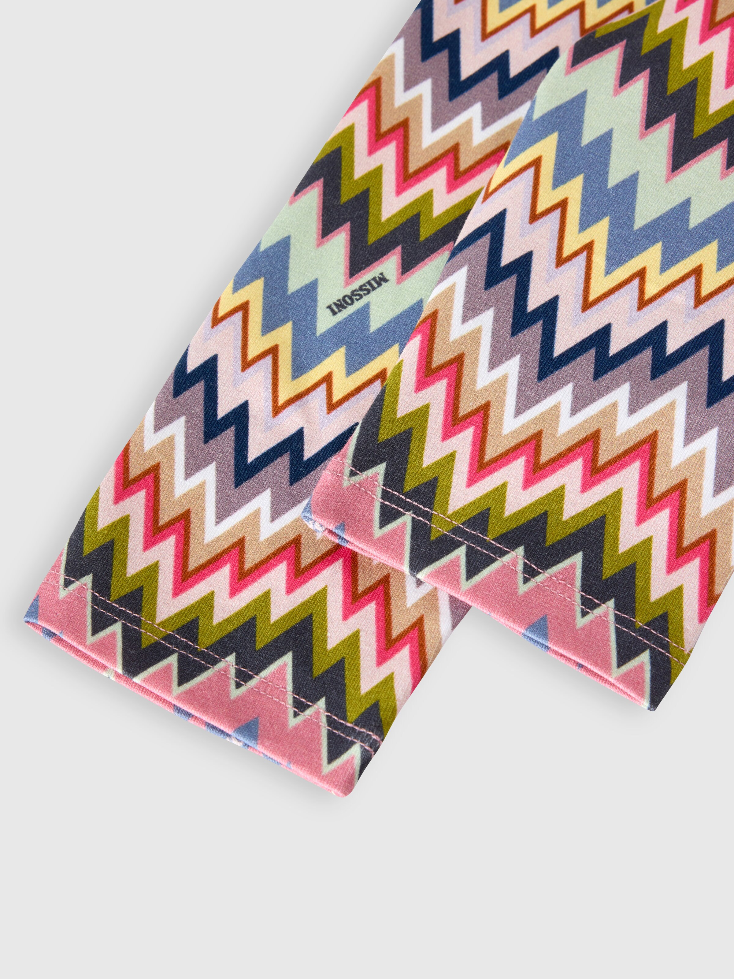 Stretch cotton leggings, Multicoloured  - 3