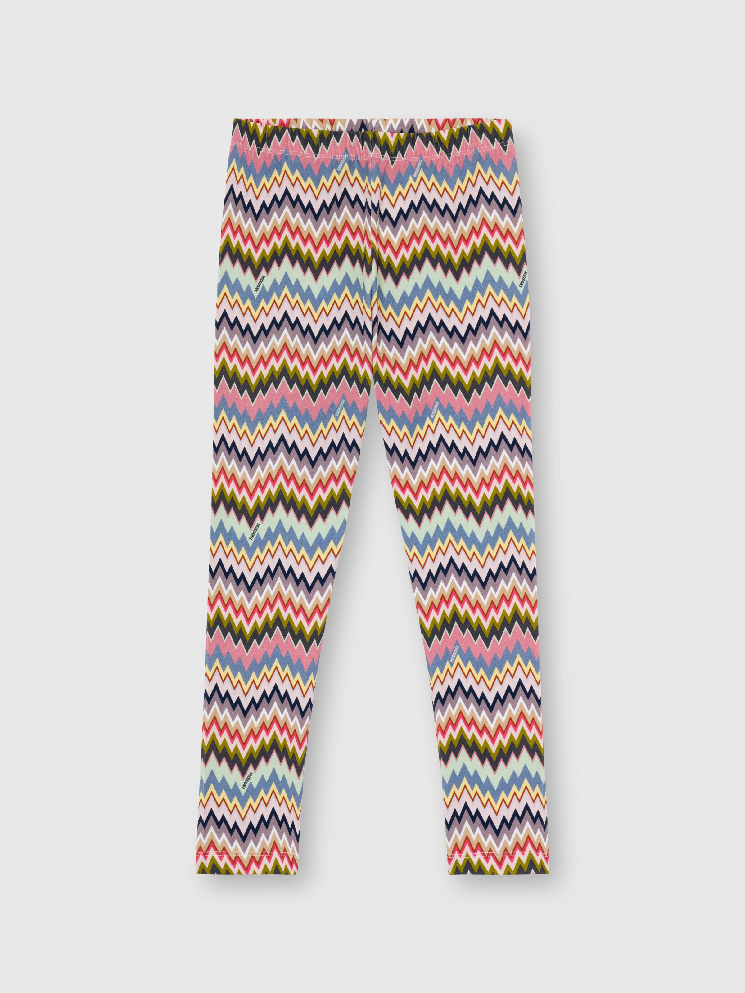 Stretch cotton leggings, Multicoloured  - 0