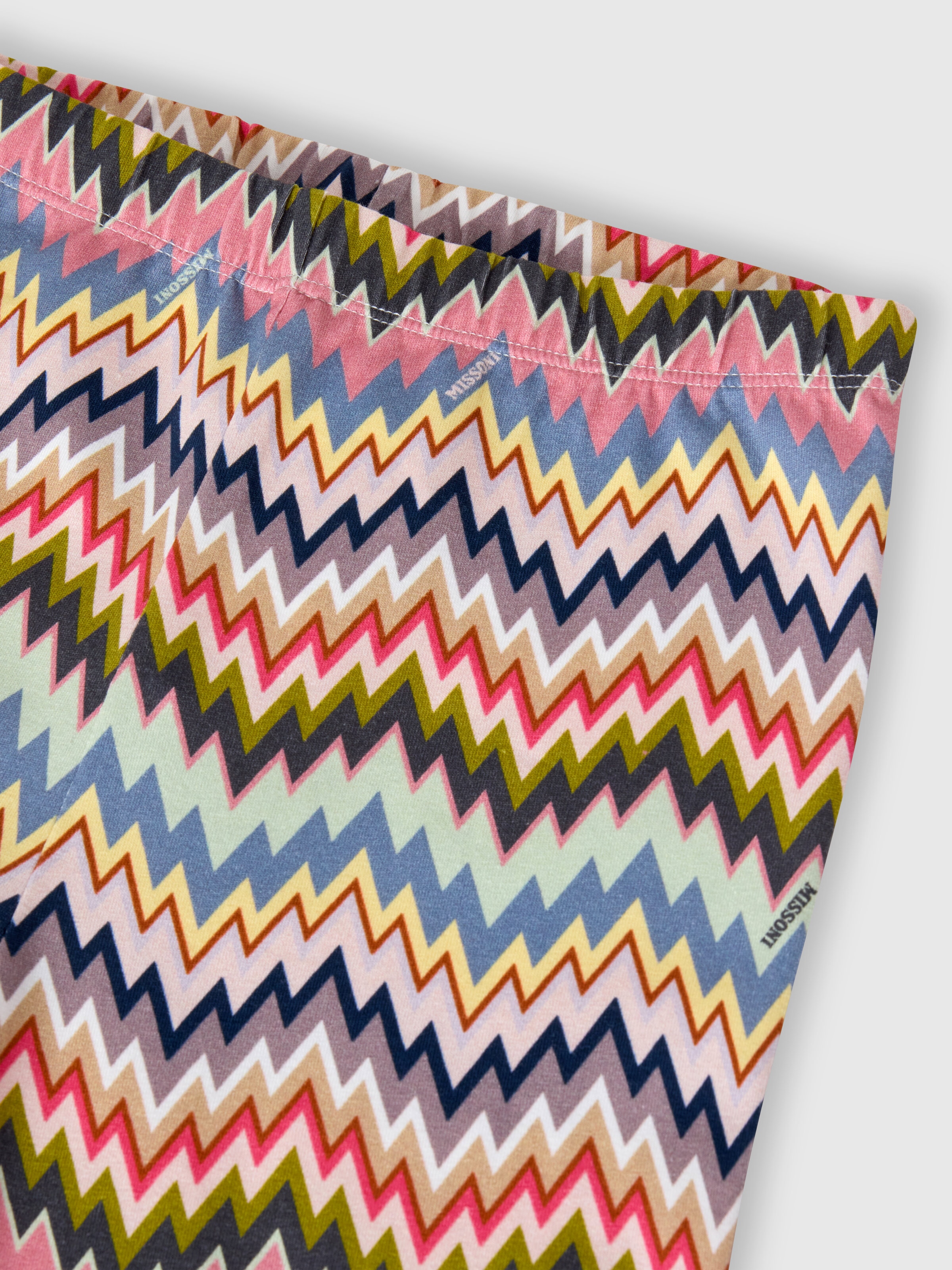 Stretch cotton leggings, Multicoloured  - 2