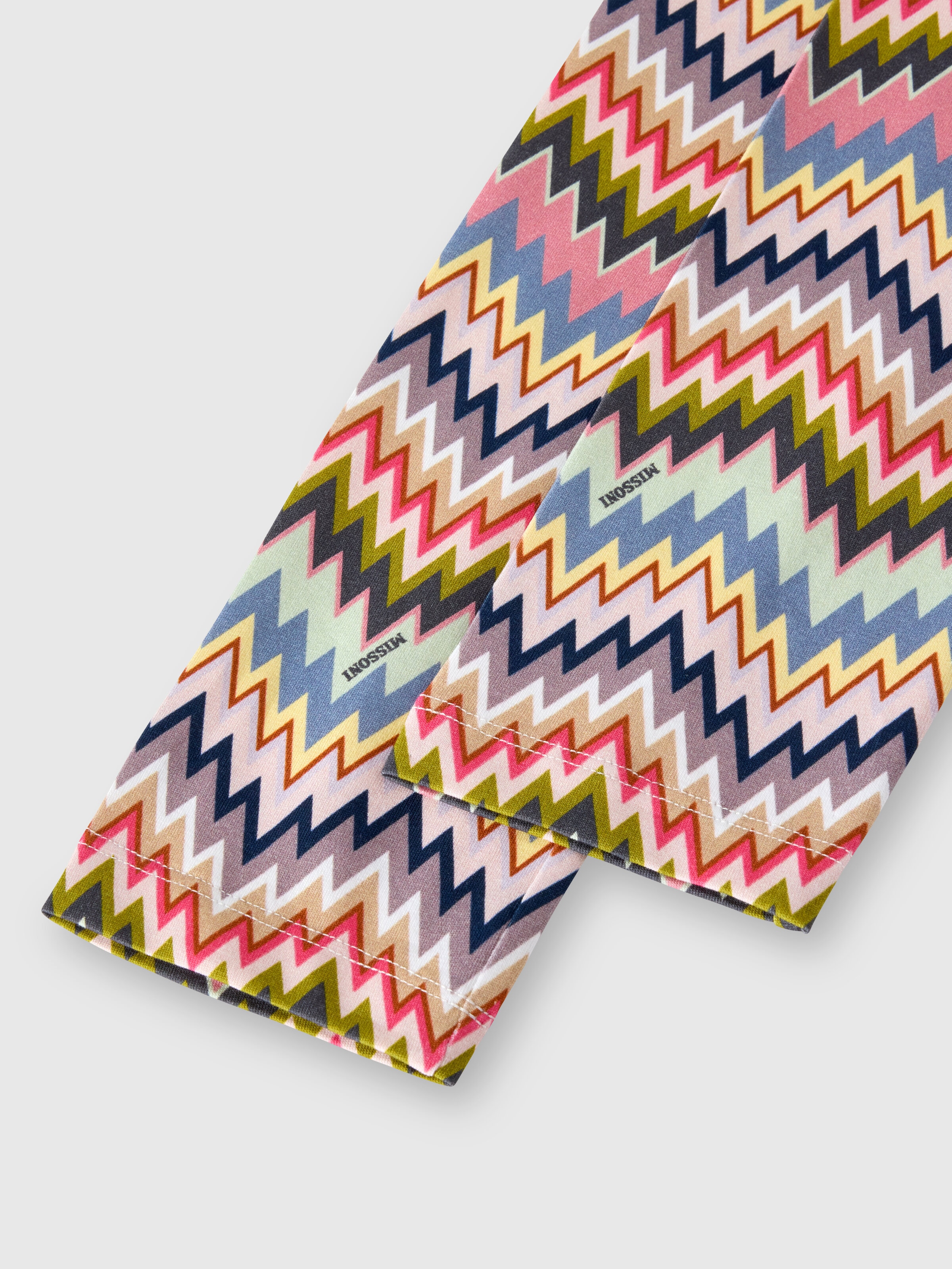 Stretch cotton leggings, Multicoloured  - 3