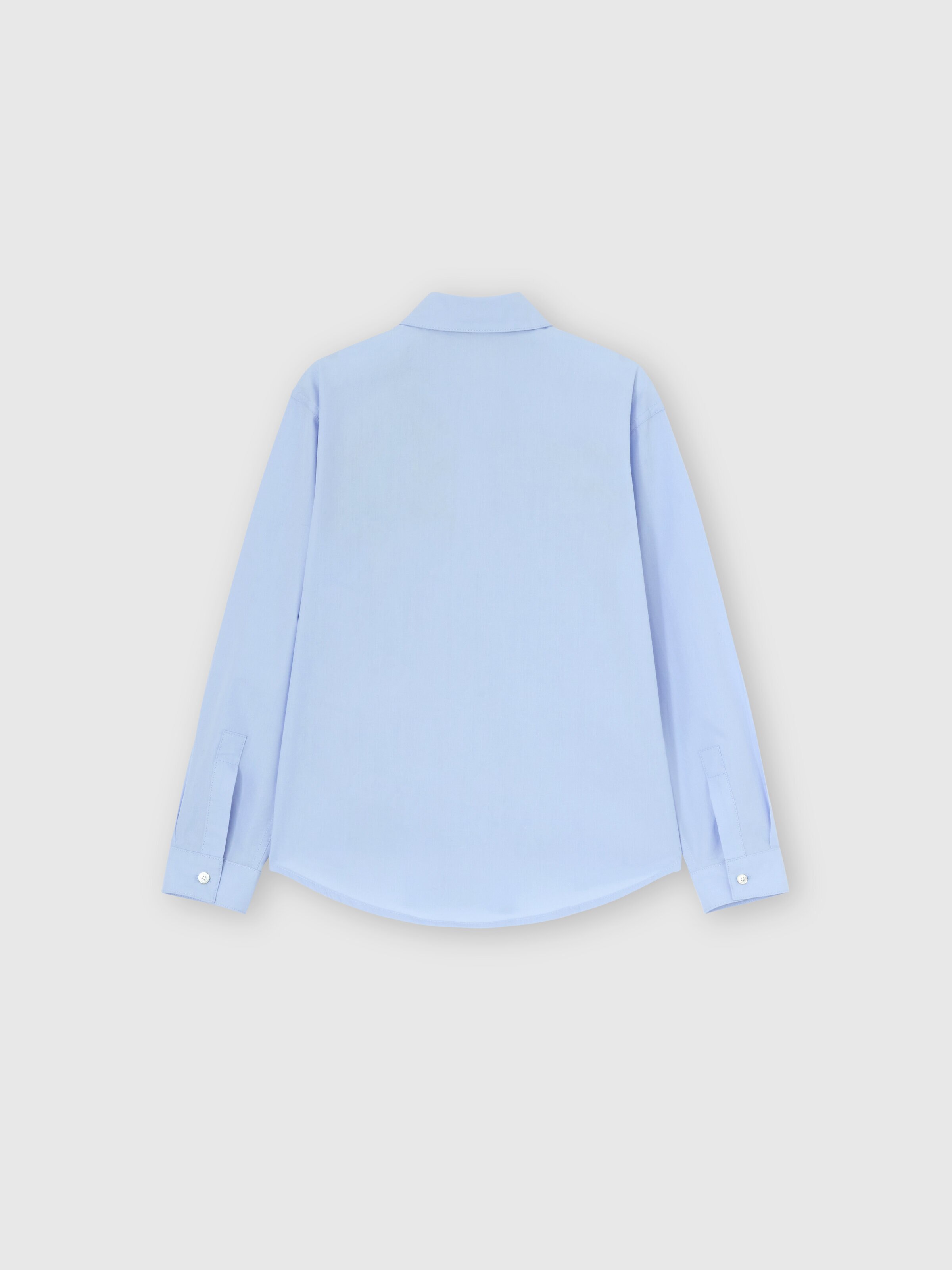 Long-sleeve cotton shirt, Light Blue - 1