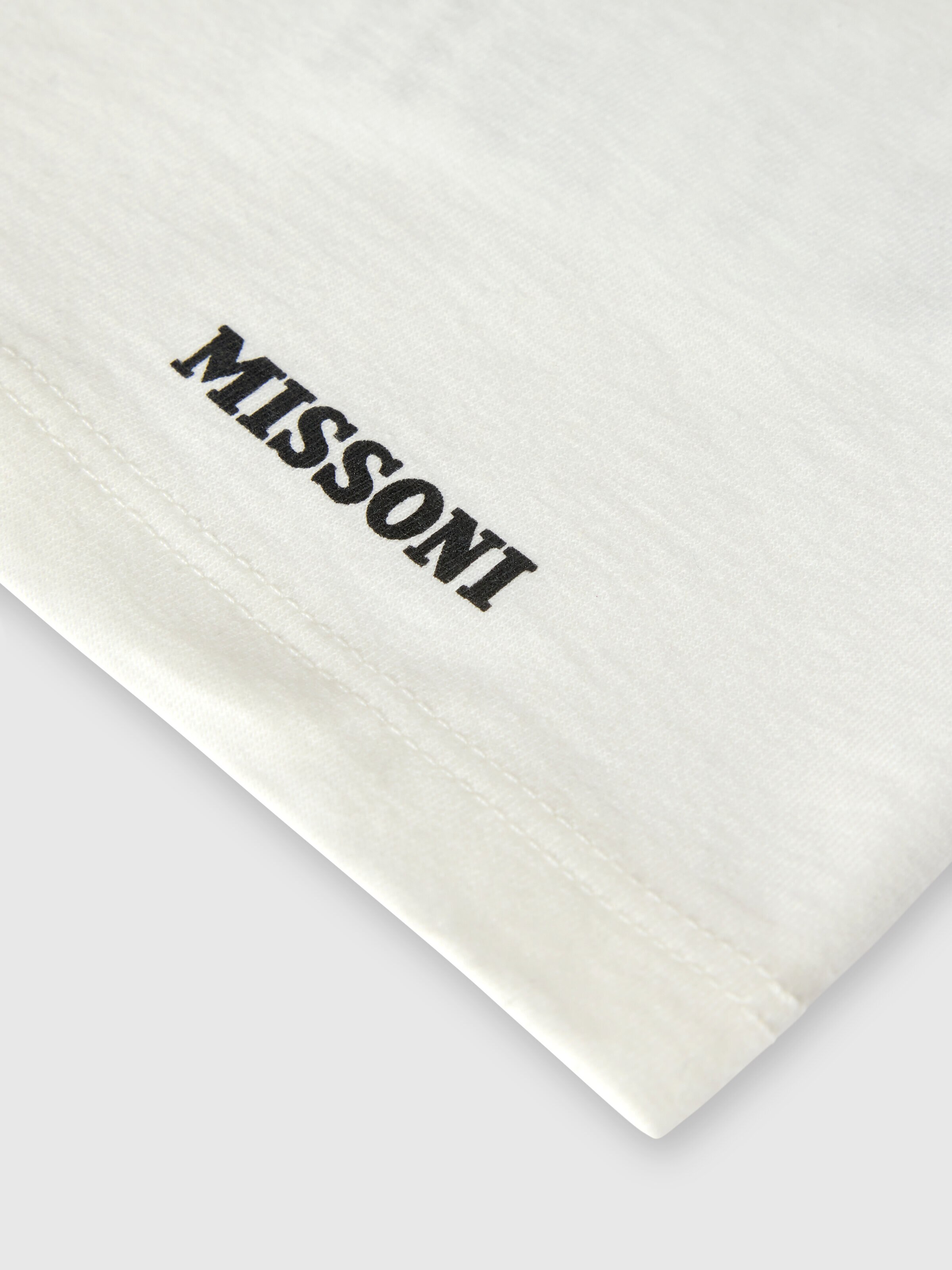 T-shirt in pure cotton, White  - 3