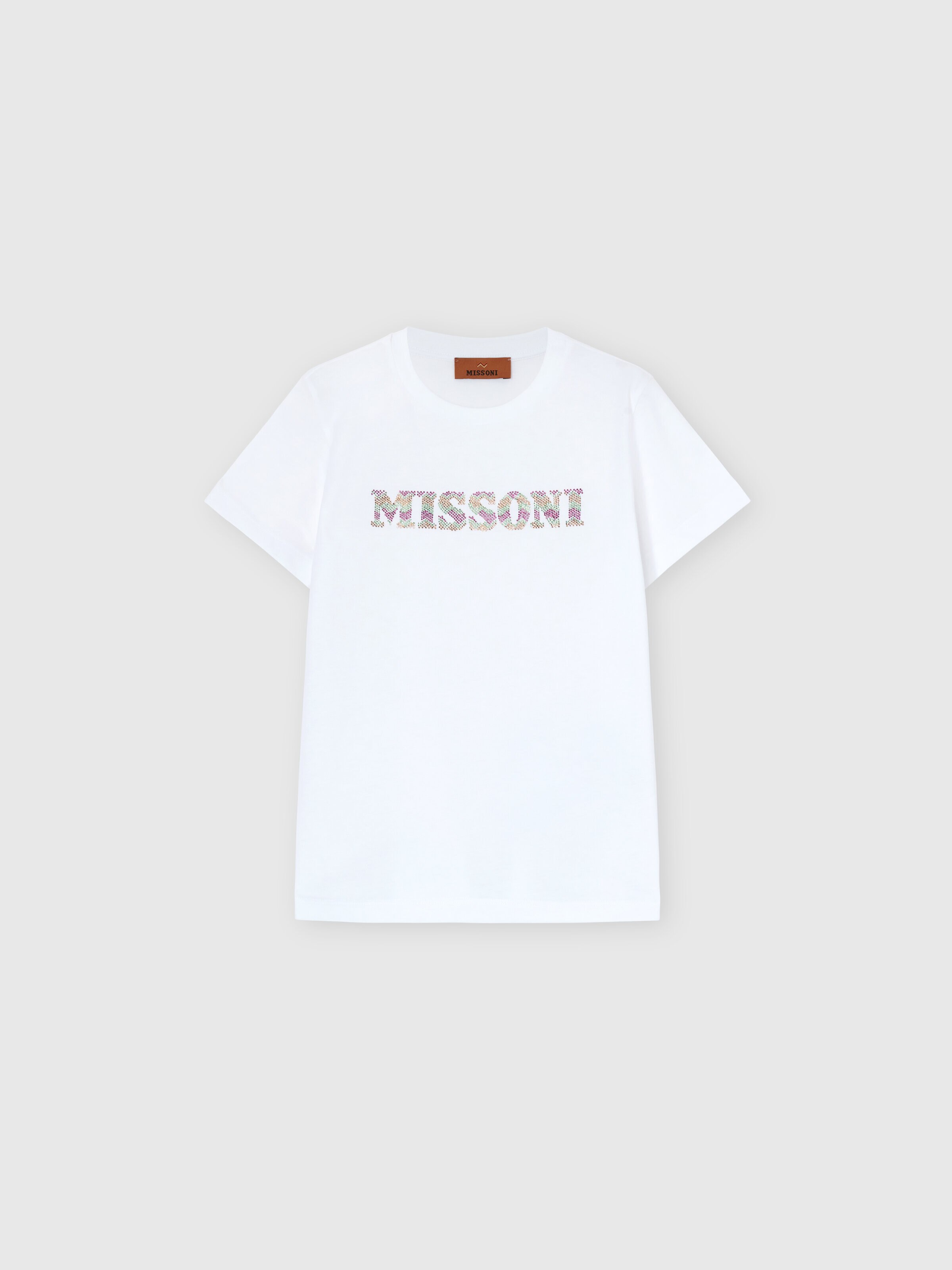 T-shirt in 100% cotton, White  - 0