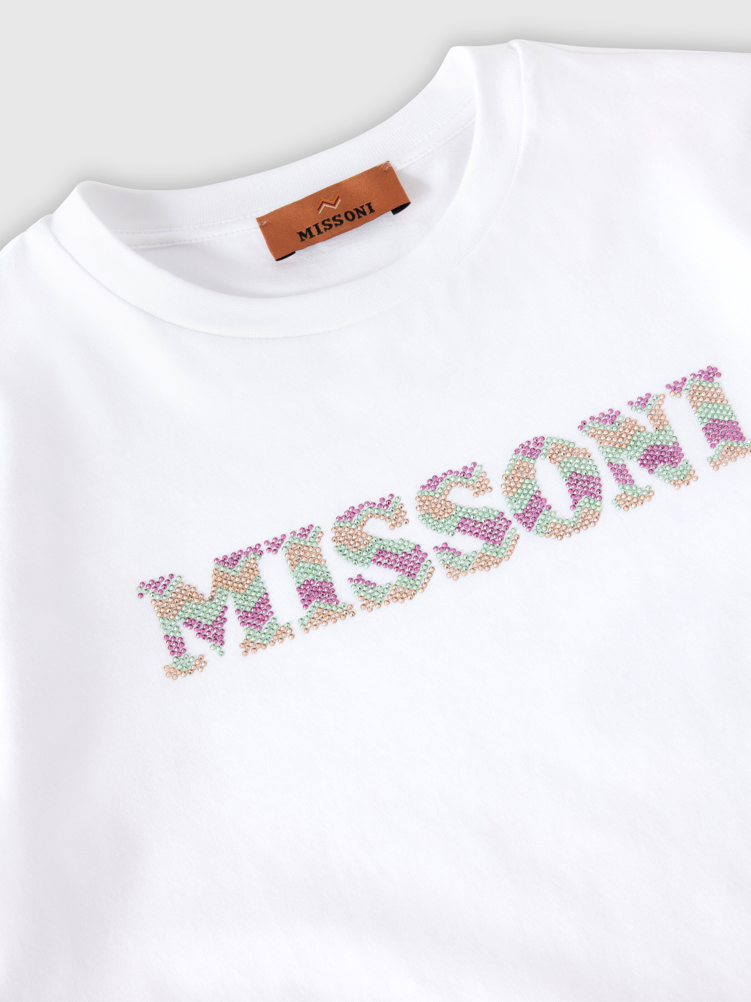 T-shirt in 100% cotton, White  - 2