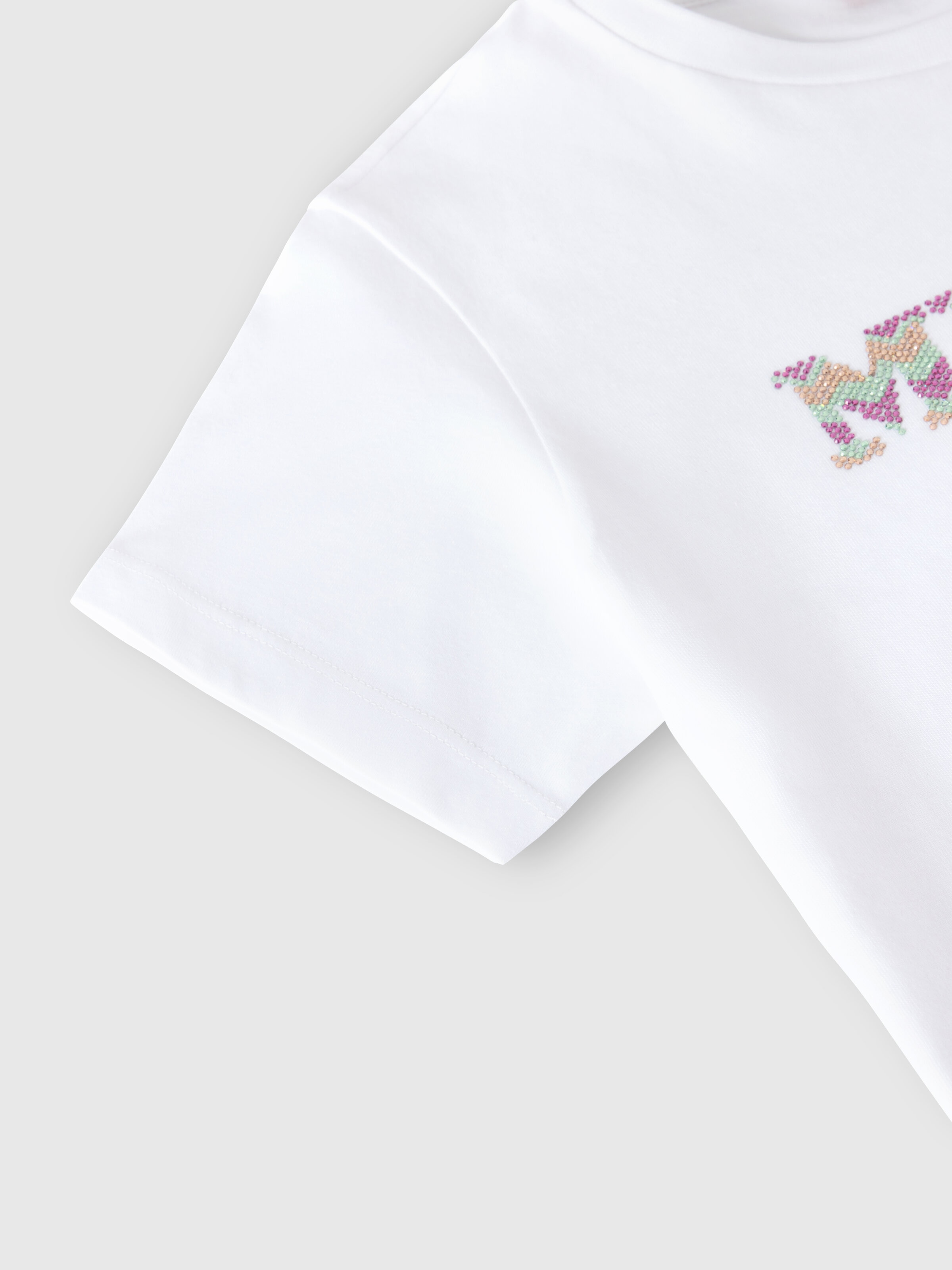 T-shirt in 100% cotton, White  - 3