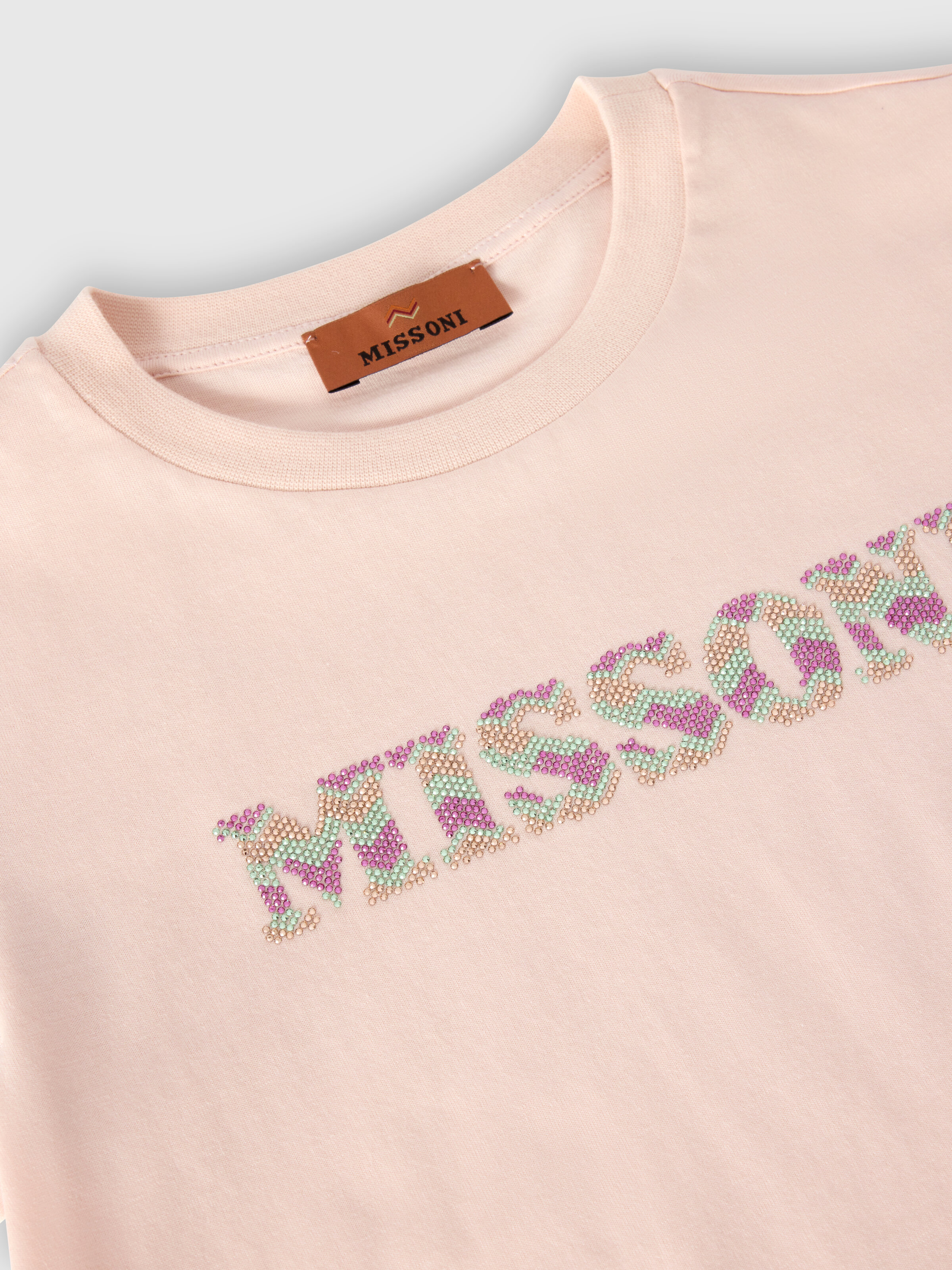 T-shirt en 100 % coton, Rose  - 2