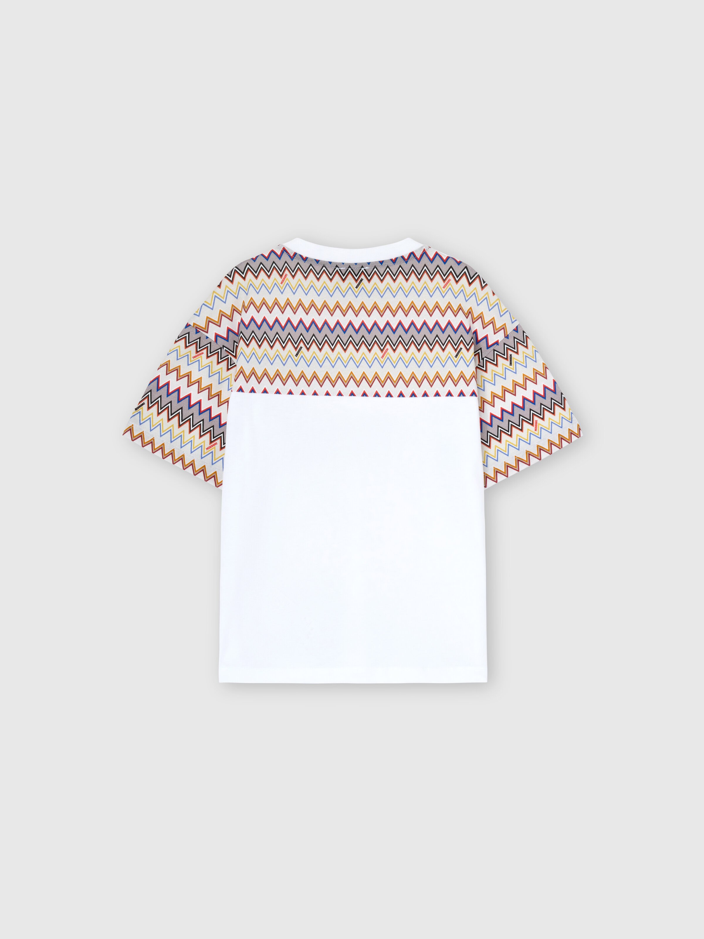T-shirt in pure cotton, Multicoloured  - 1