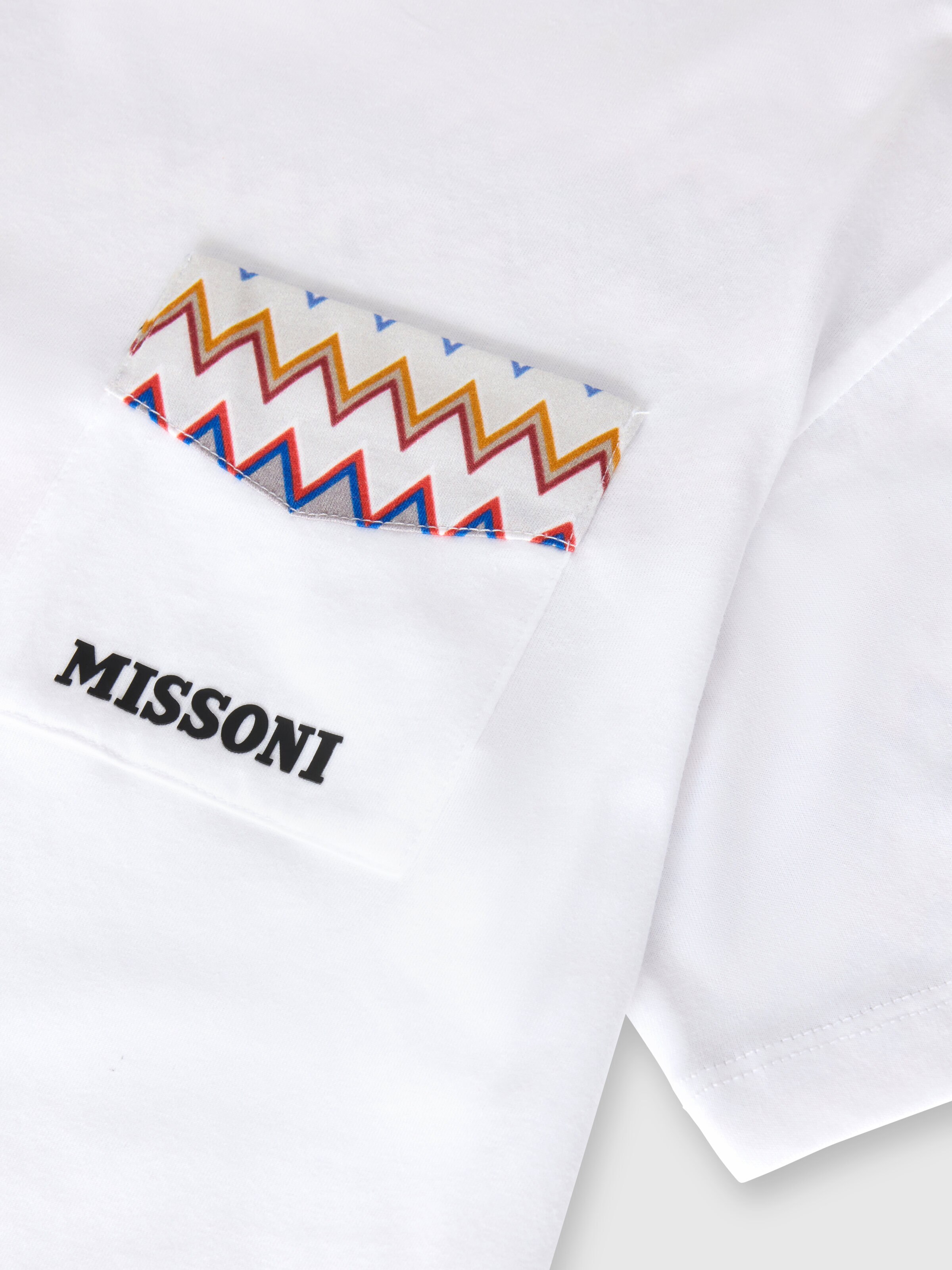 T-shirt in pure cotton, Multicoloured  - 3