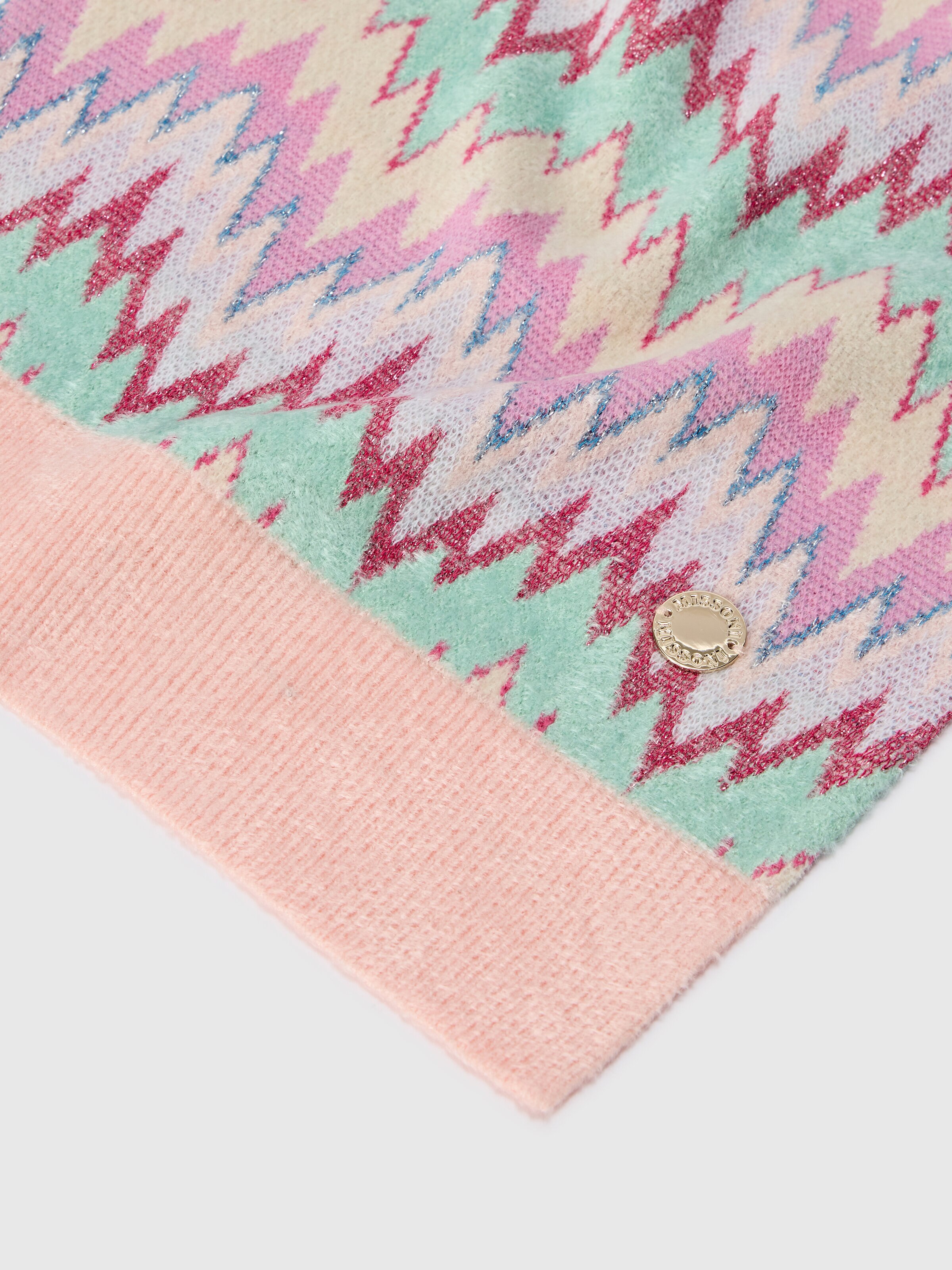 Scarf in cotton and viscose, Multicoloured  - 1