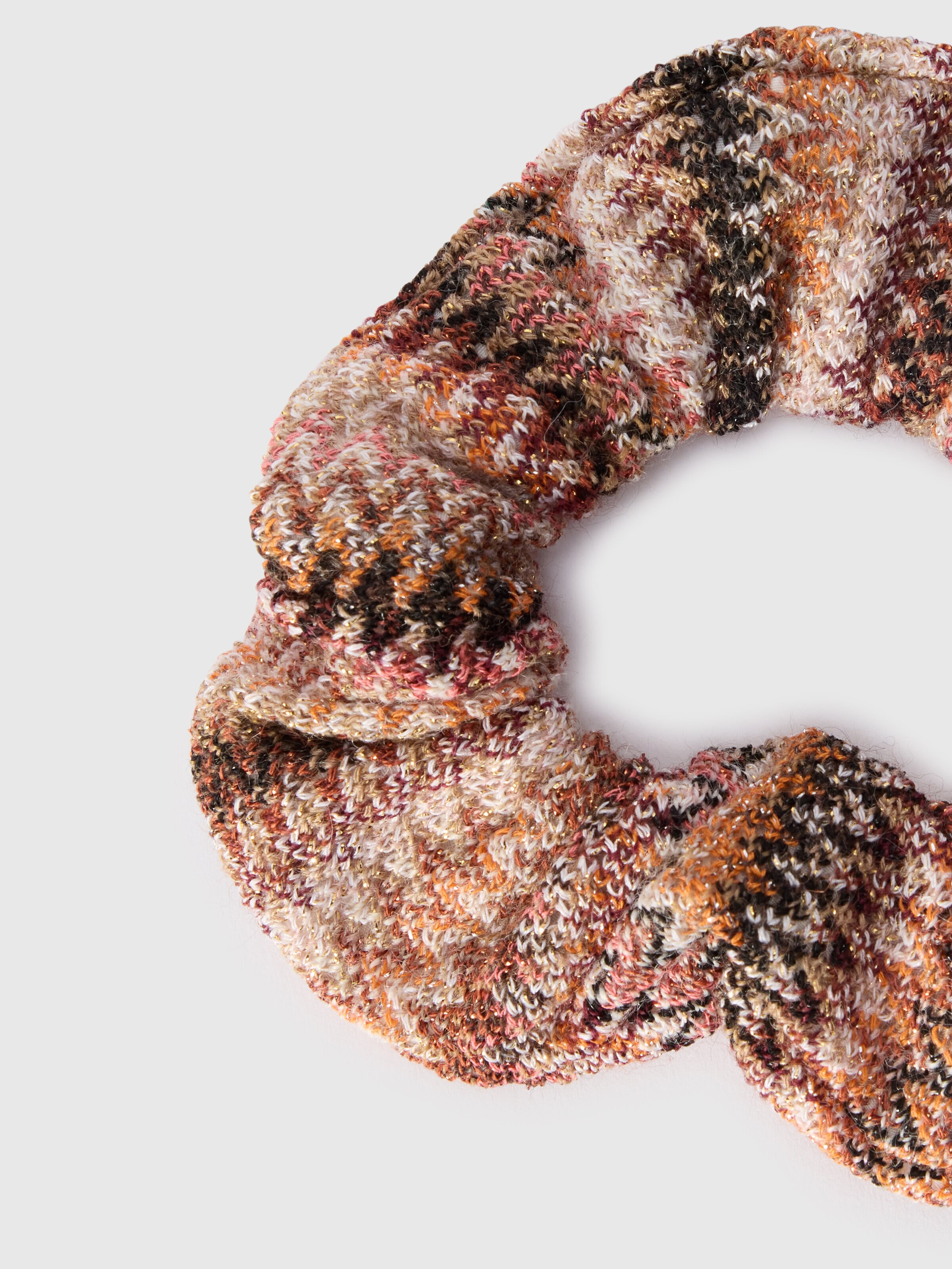 Viscose zigzag scrunchie, Multicoloured  - 1