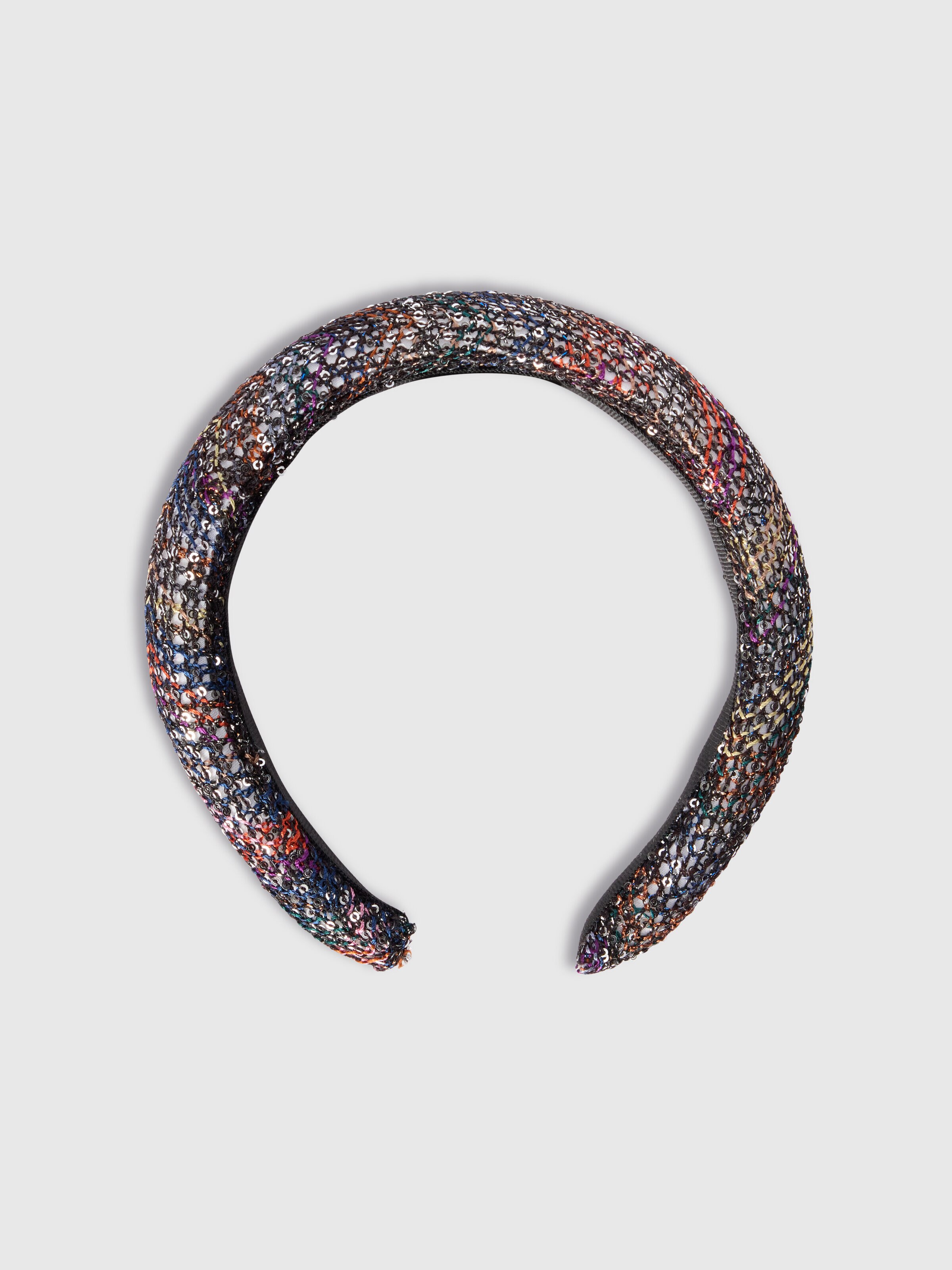 Diadema en mezcla de viscosa y lamé, Multicolor  - 0