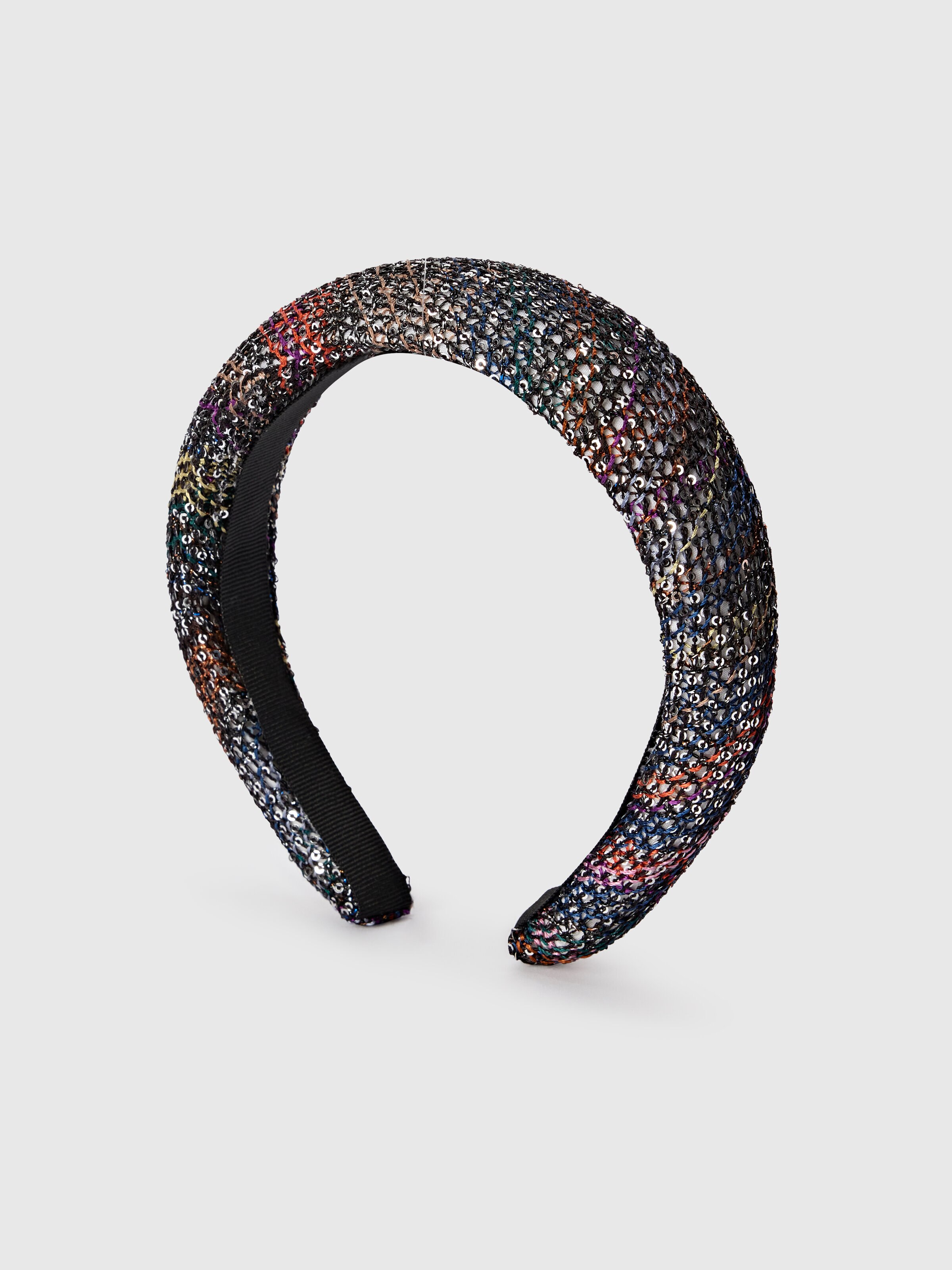 Diadema en mezcla de viscosa y lamé, Multicolor  - 1
