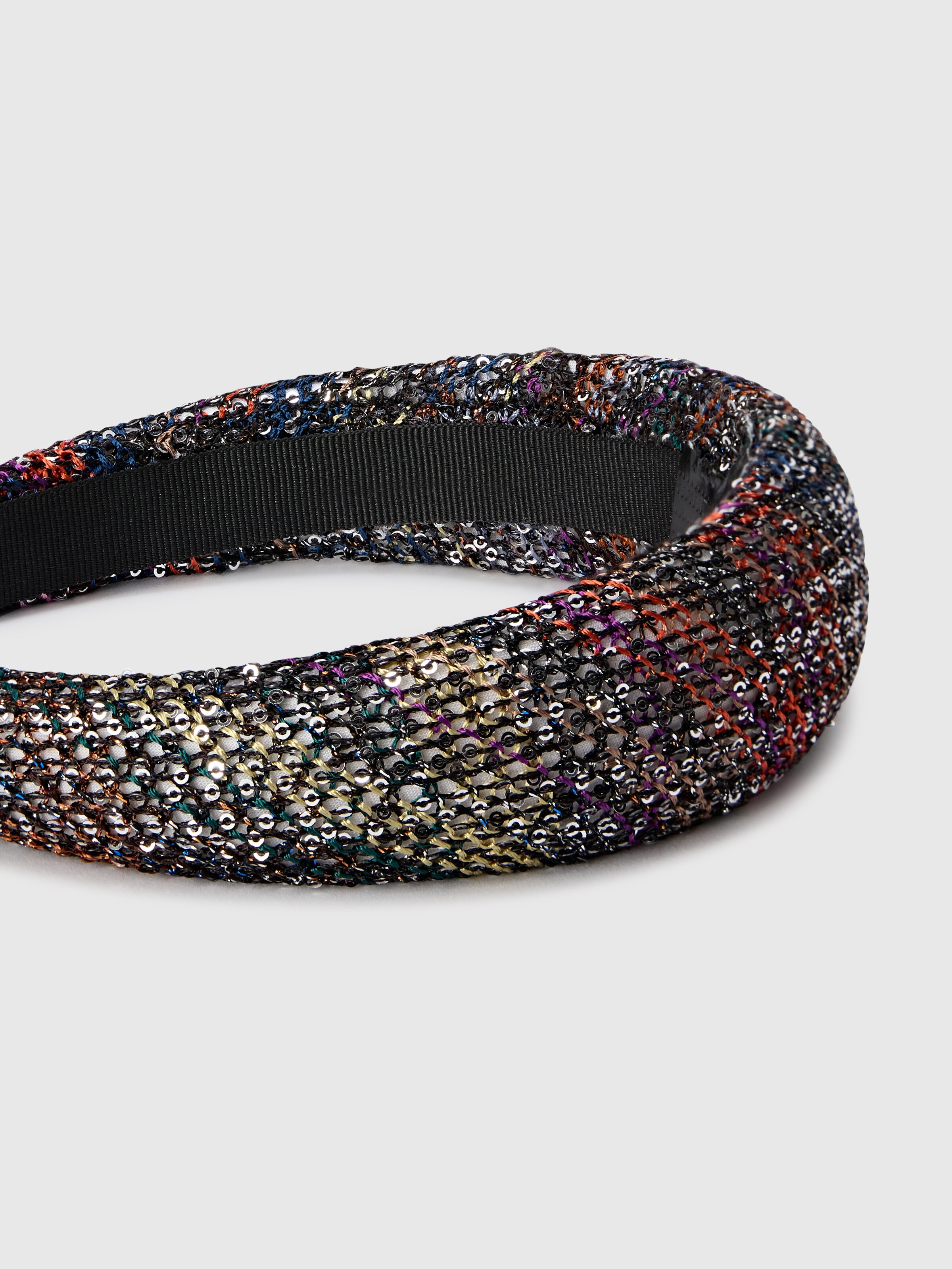 Diadema en mezcla de viscosa y lamé, Multicolor  - 2