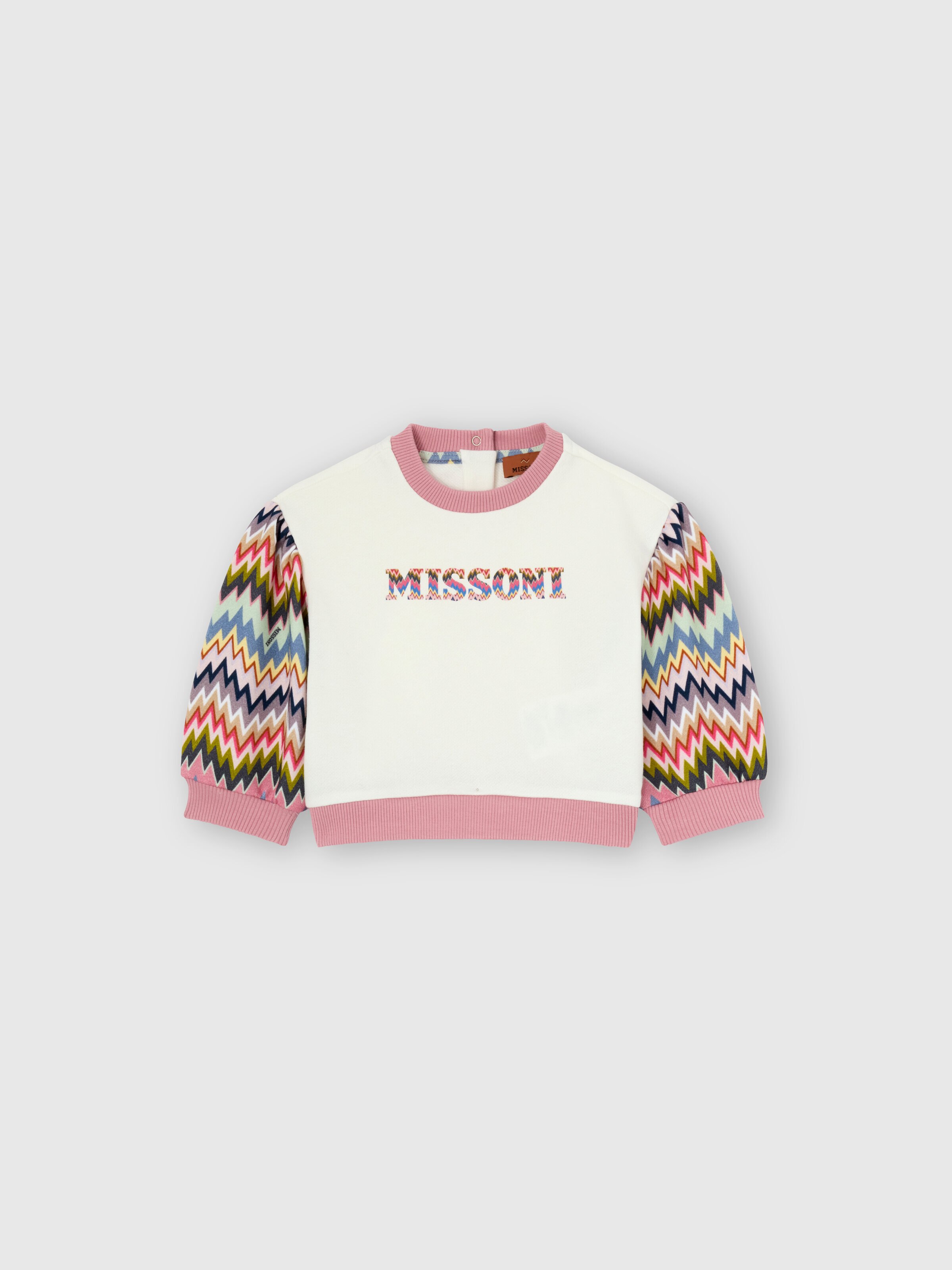 Cotton crewneck sweatshirt, Multicoloured  - 0