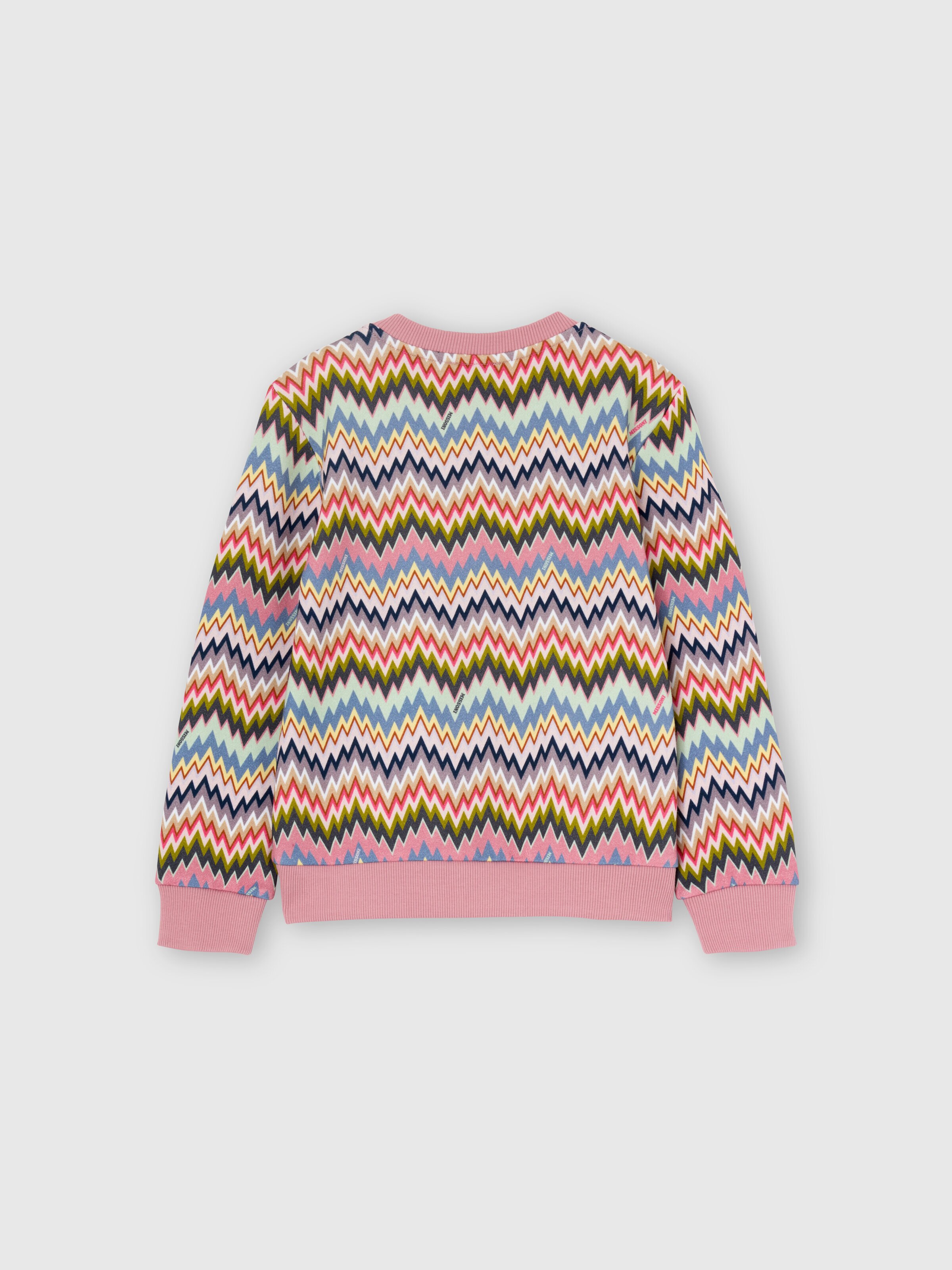Crewneck sweatshirt in pure cotton, Multicoloured  - 1