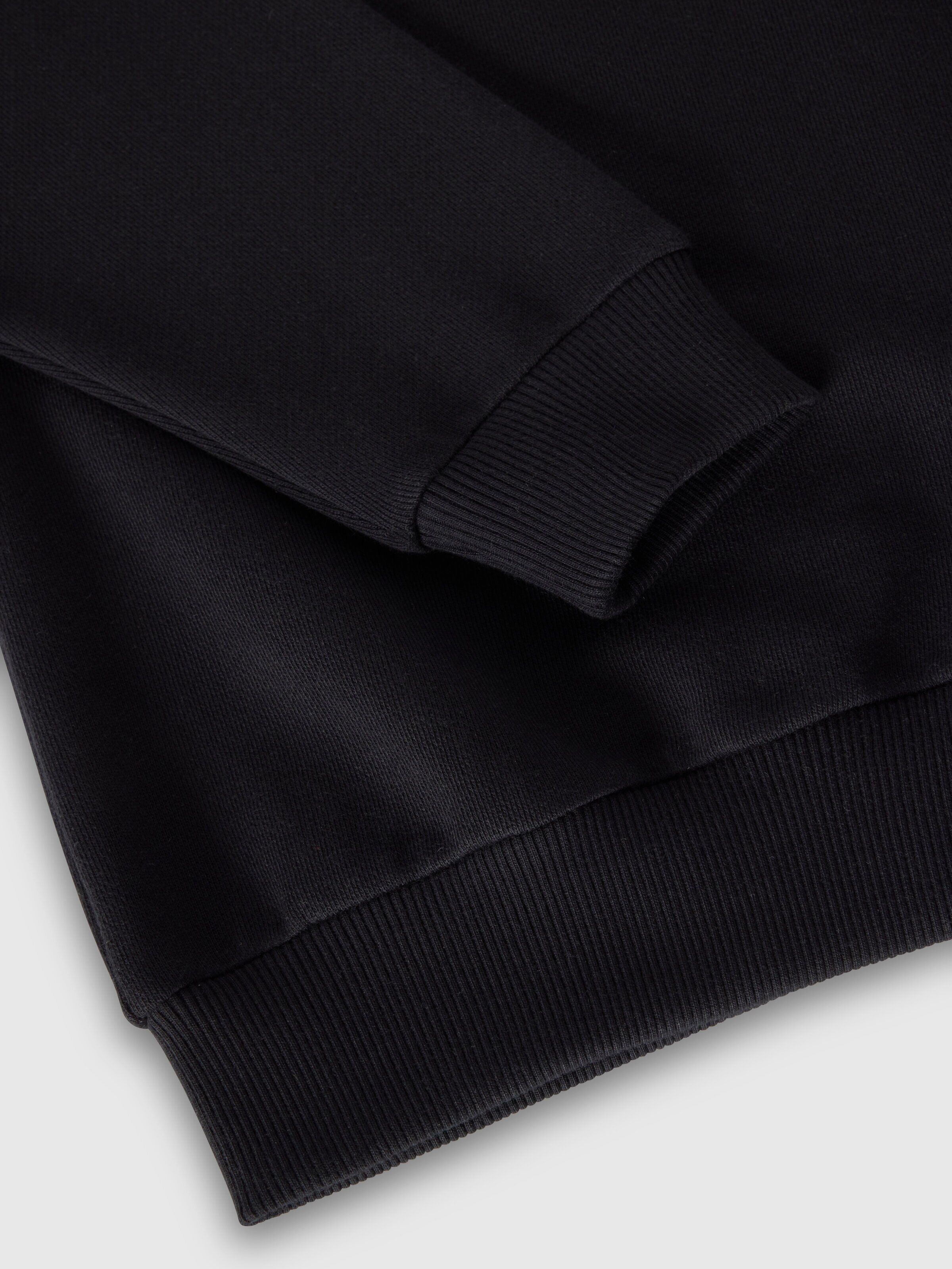 Cotton crewneck sweatshirt, Black - 3