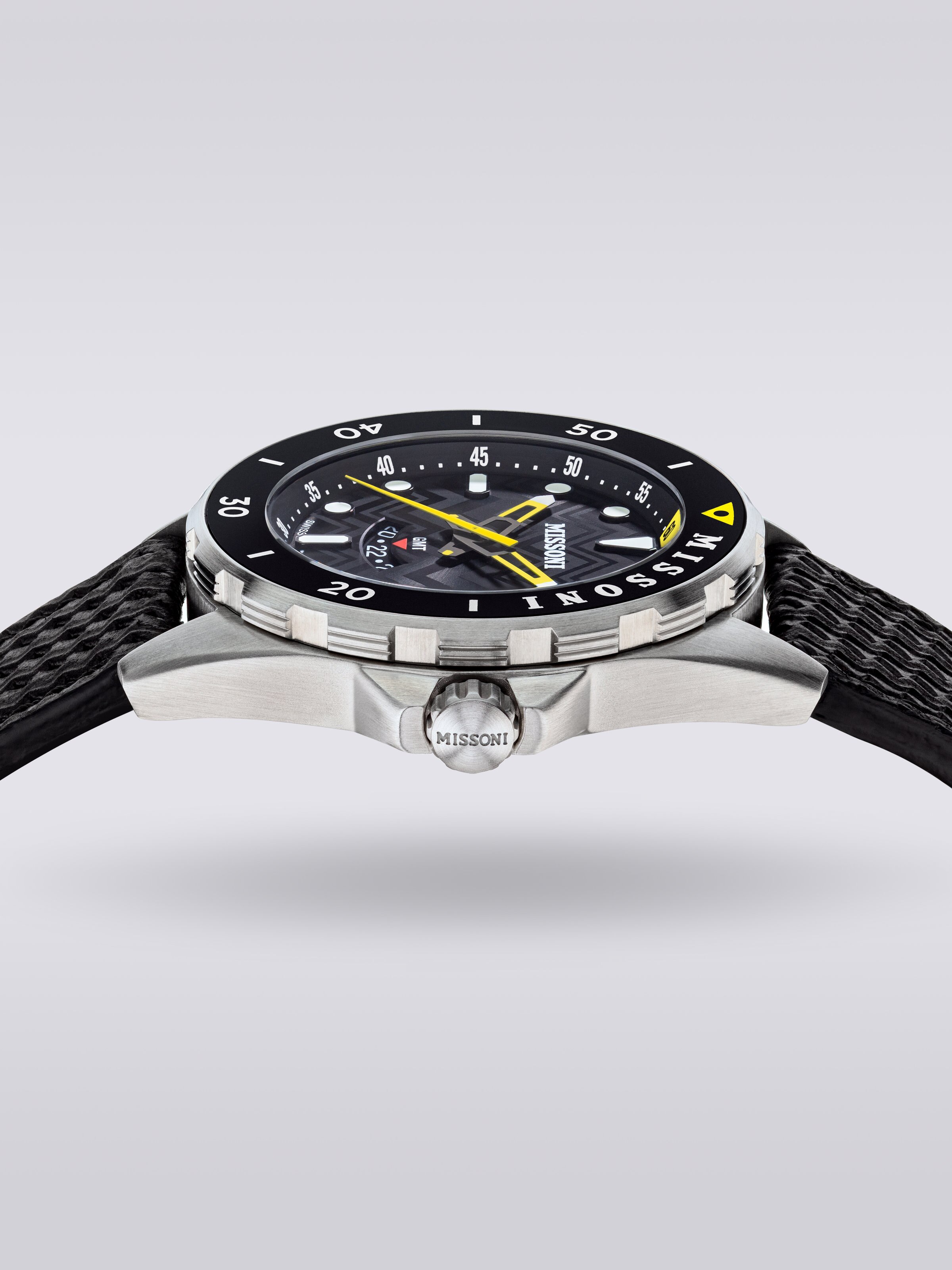 Reloj Missoni Gmt 43mm, Negro    - 3
