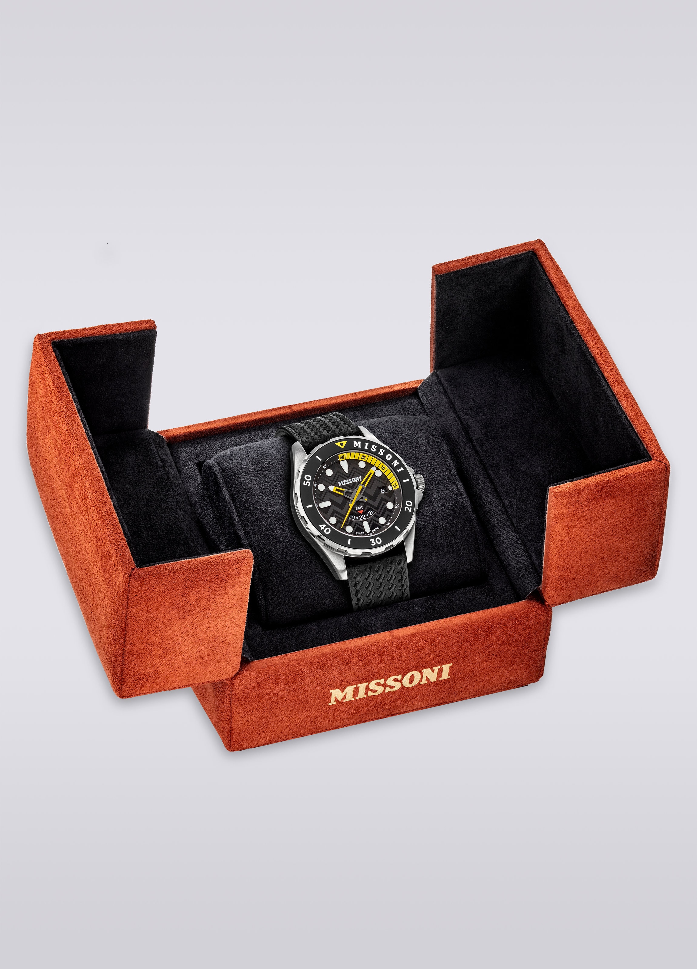 Reloj Missoni Gmt 43mm, Negro    - 4