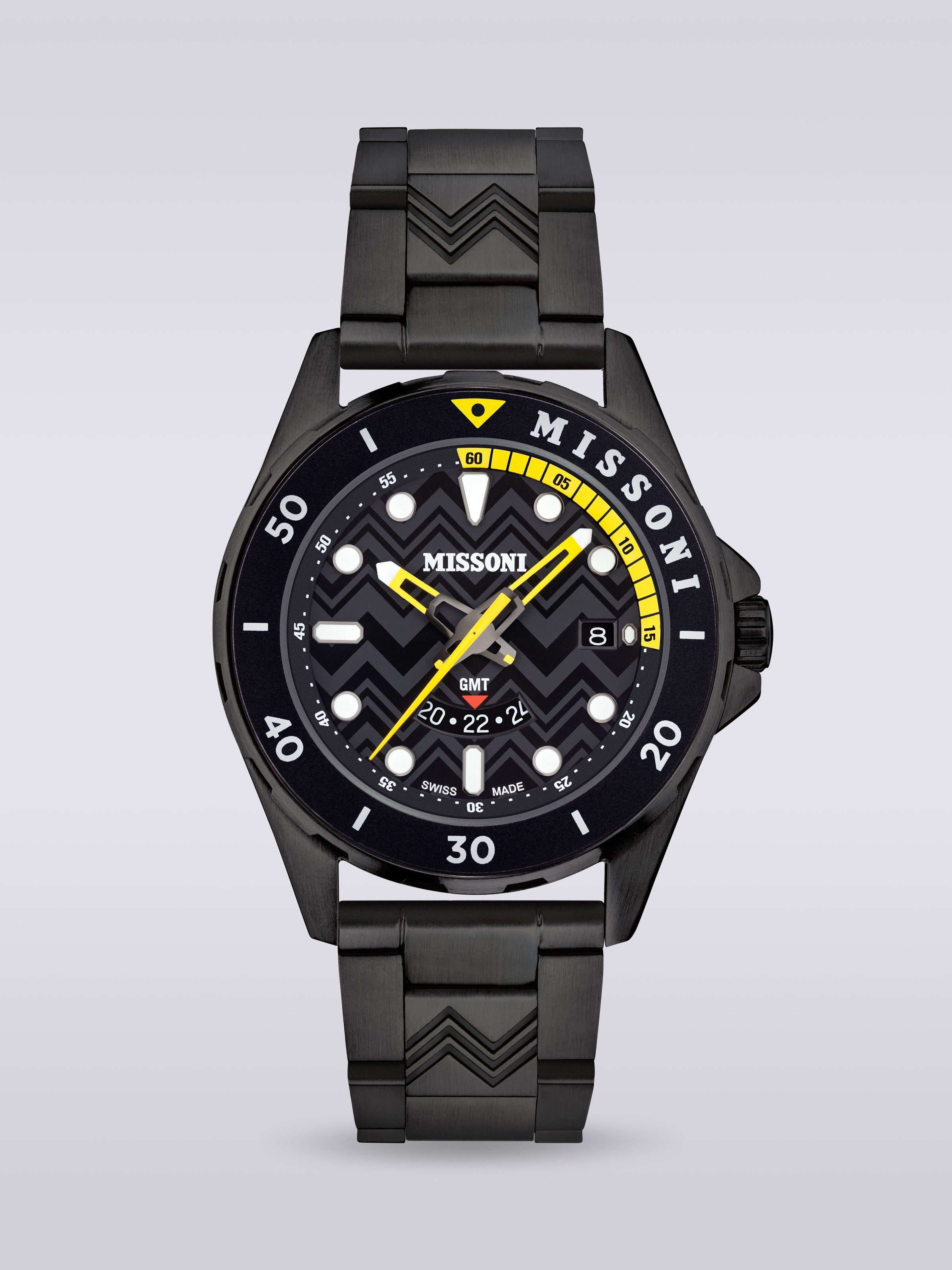 Reloj Missoni Gmt 43mm , Negro    - 0