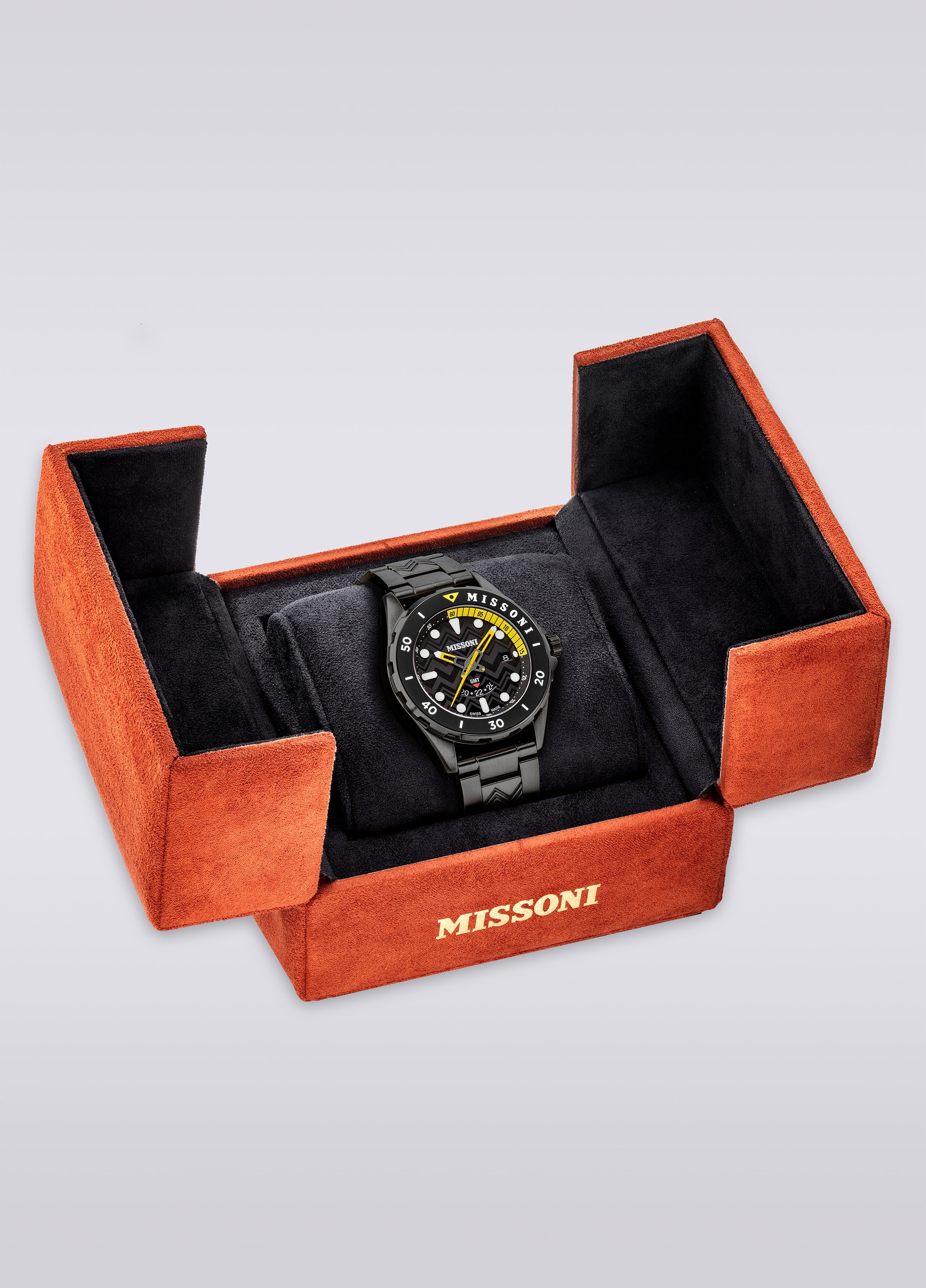 Reloj Missoni Gmt 43mm , Negro    - 4