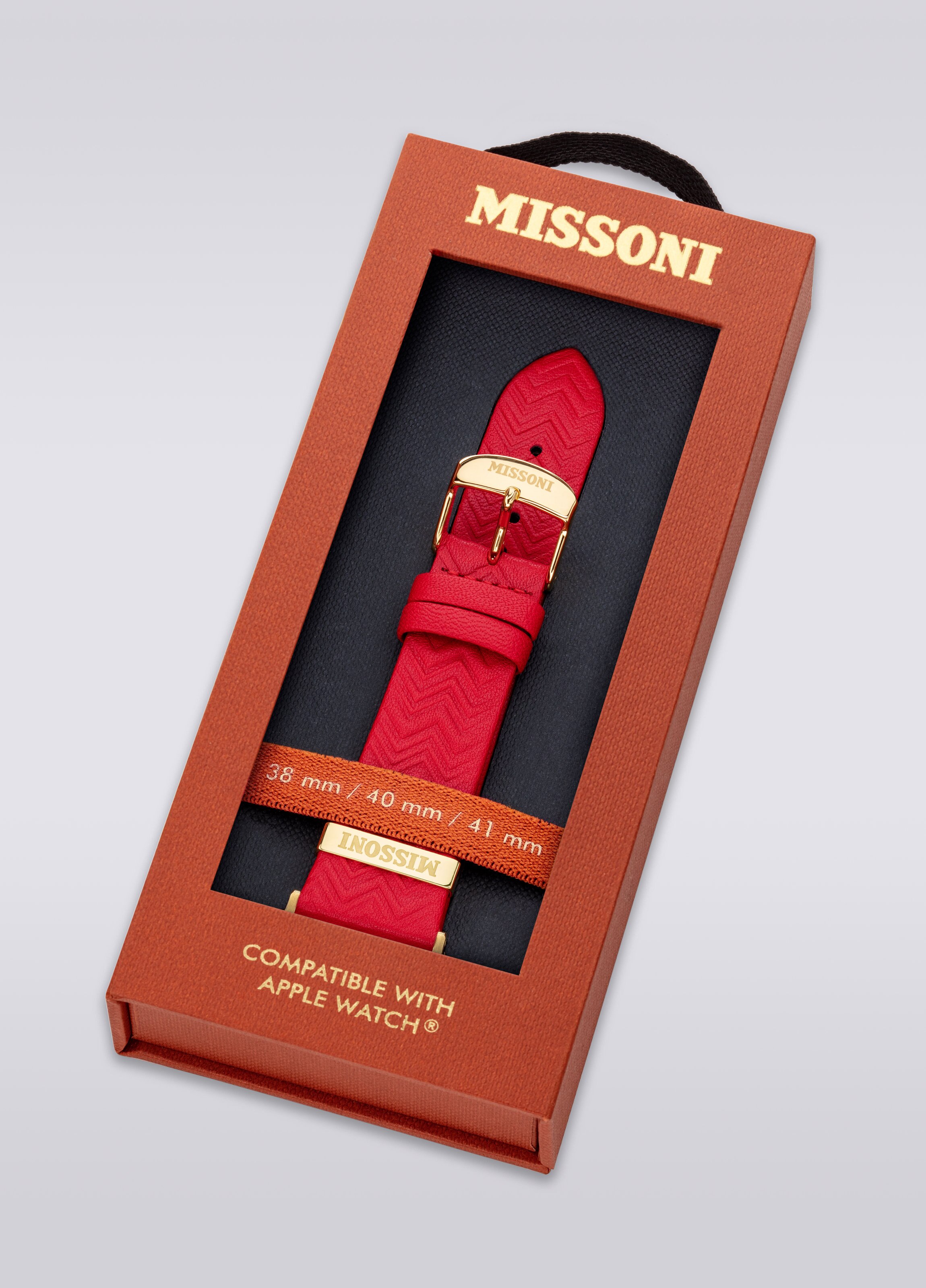 Missoni Zigzag 22mm Apple strap, Red  - 4
