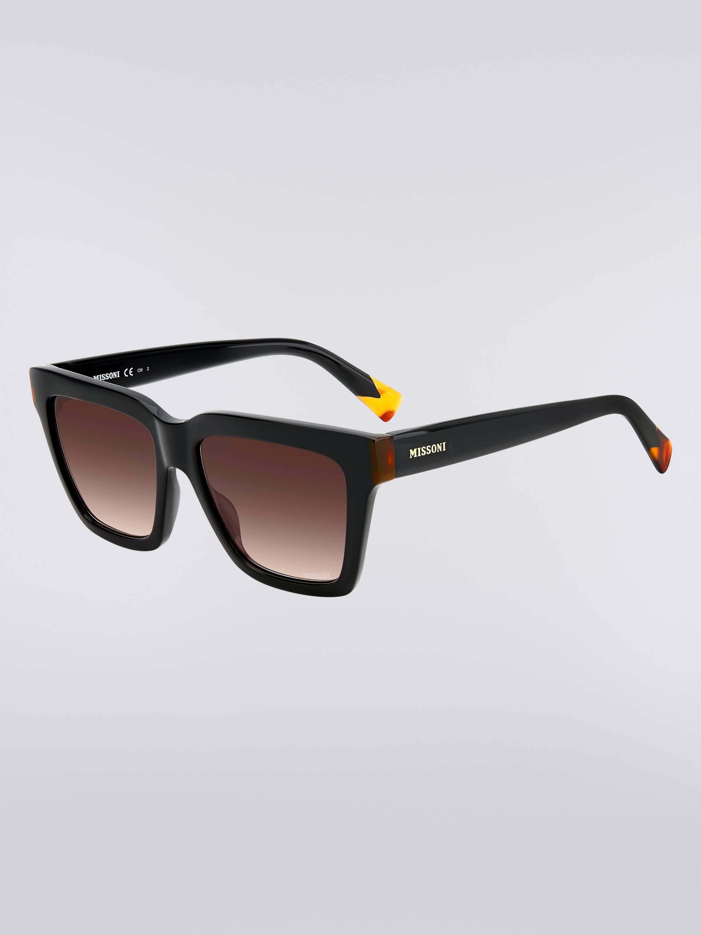 Missoni Seasonal Acetate Sunglasses, Black    - 1