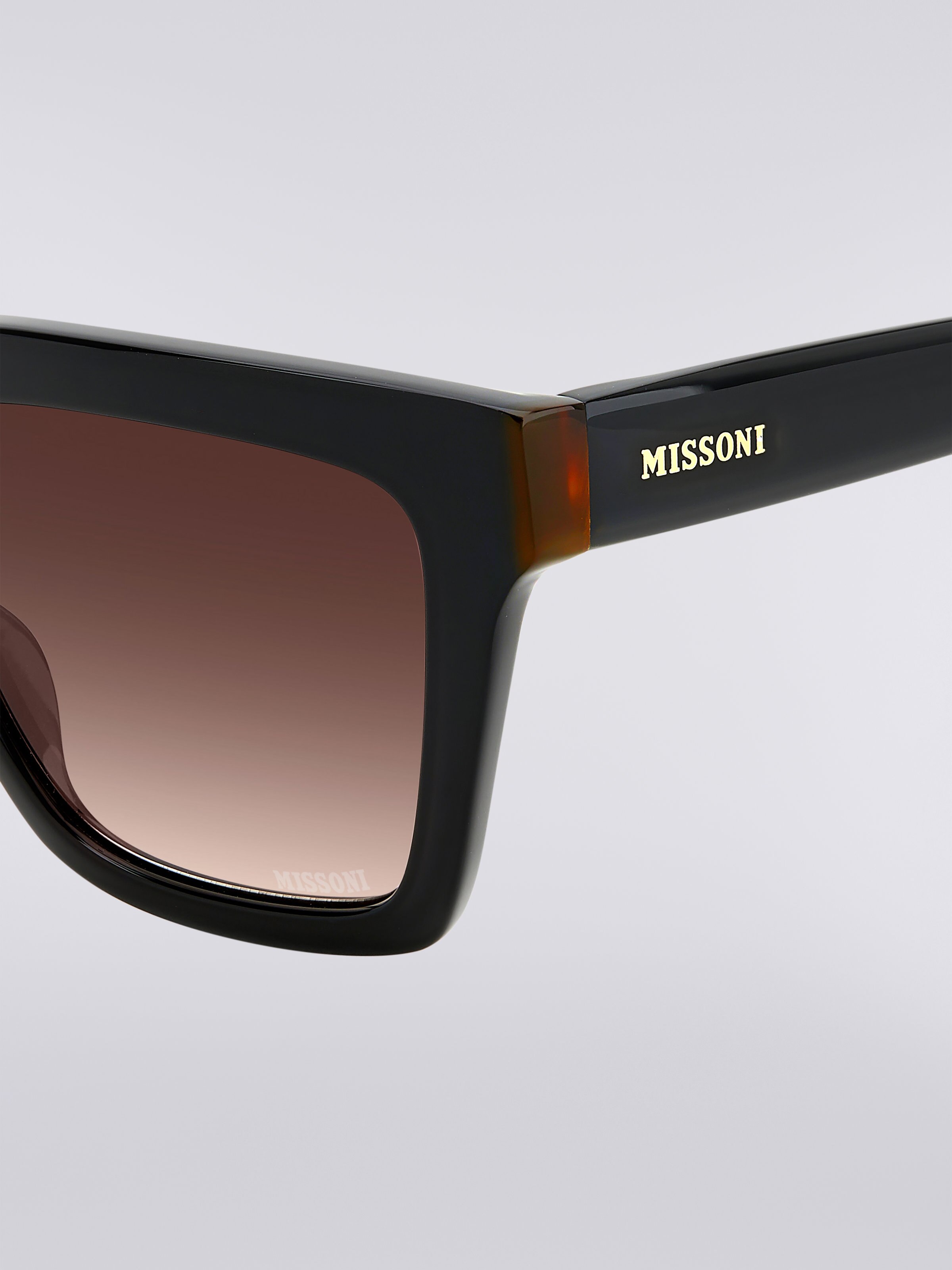 Missoni Seasonal Sonnenbrille aus Acetat, Schwarz    - 3