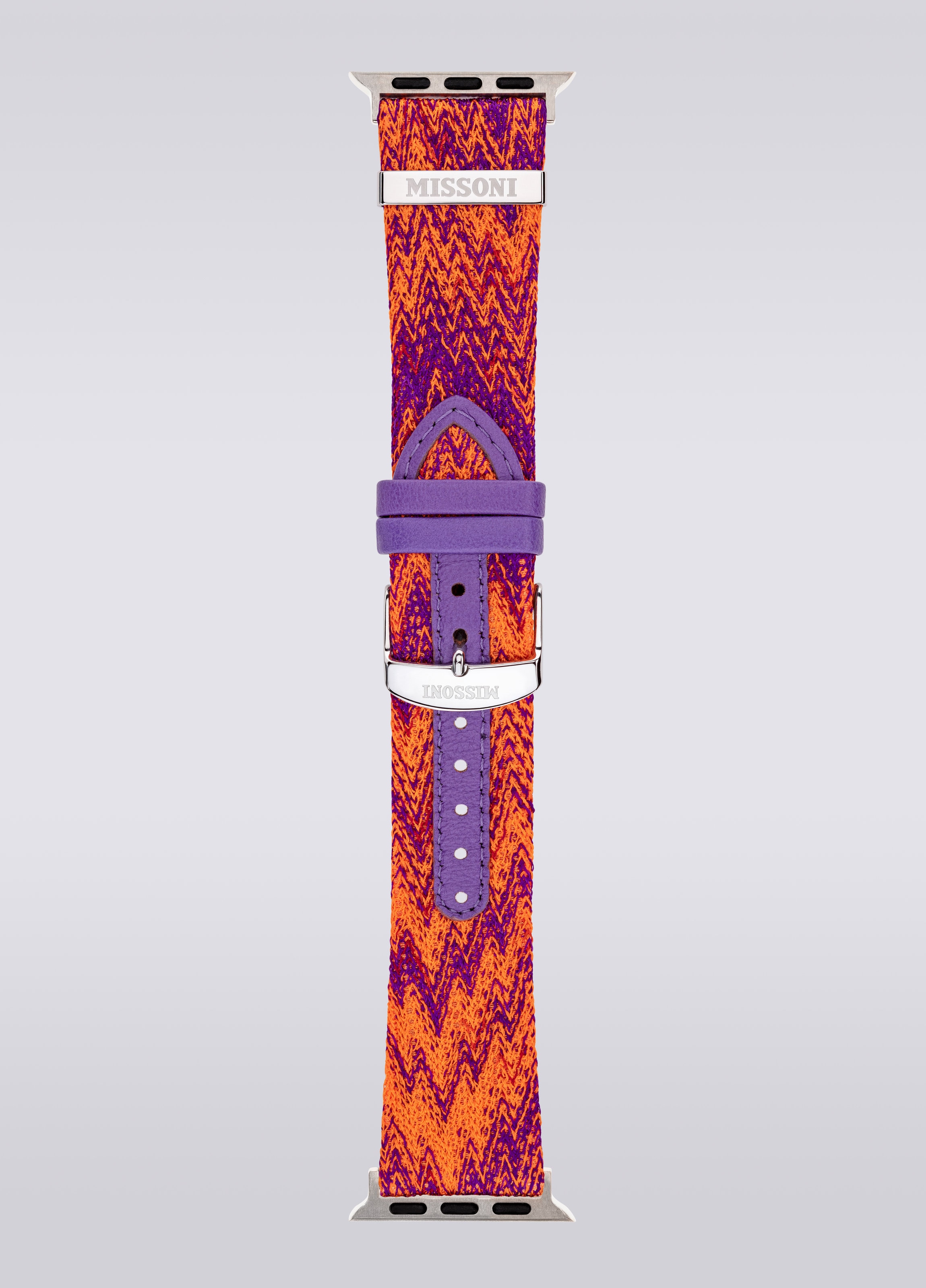 Missoni Fabric 22 mm Apple watch compatible strap, Multicoloured  - 2