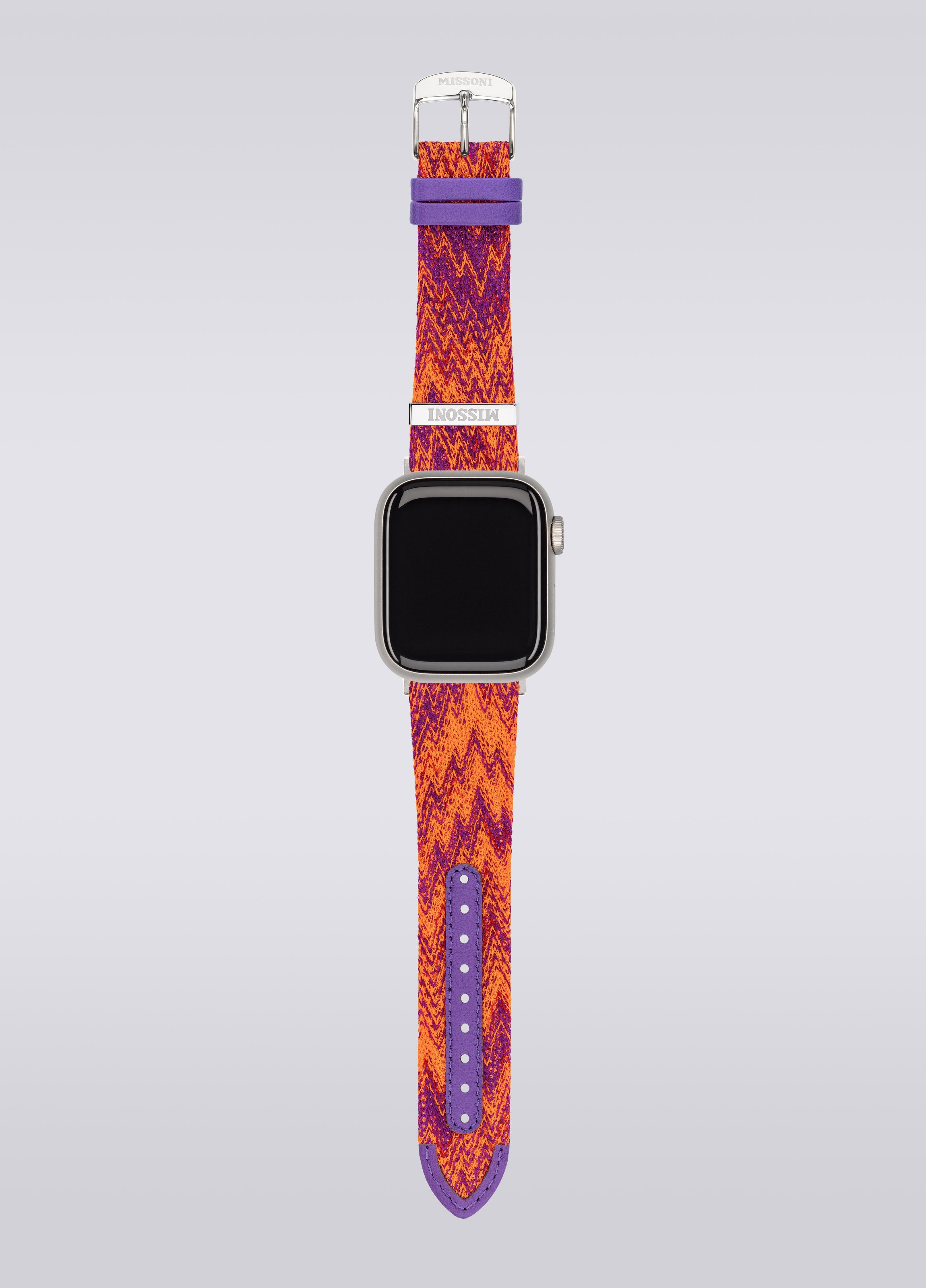 Missoni Fabric 22 mm Apple watch compatible strap, Multicoloured  - 3