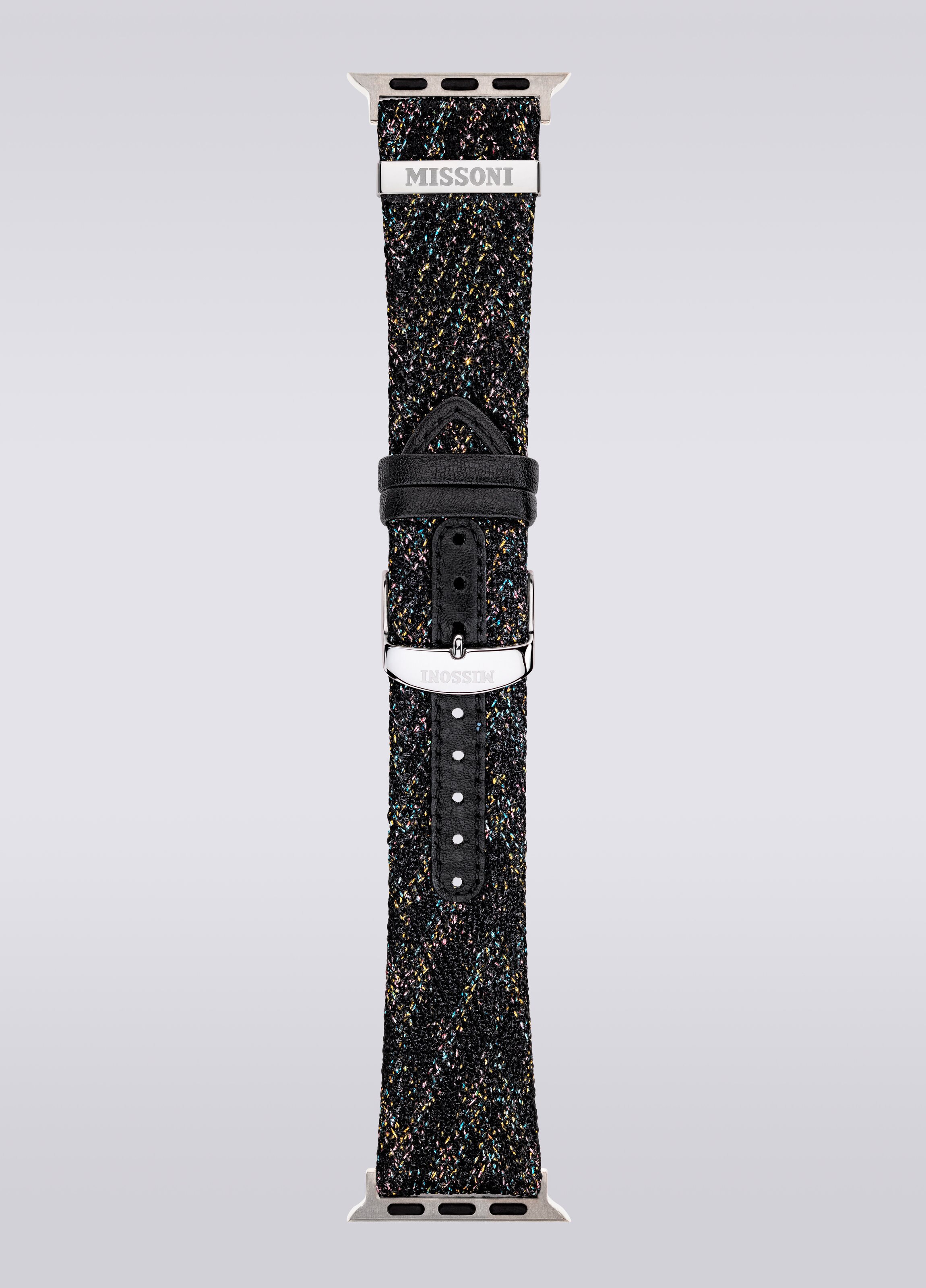 Cinturino Apple watch in tessuto Missoni da 22 mm, Nero    - 2