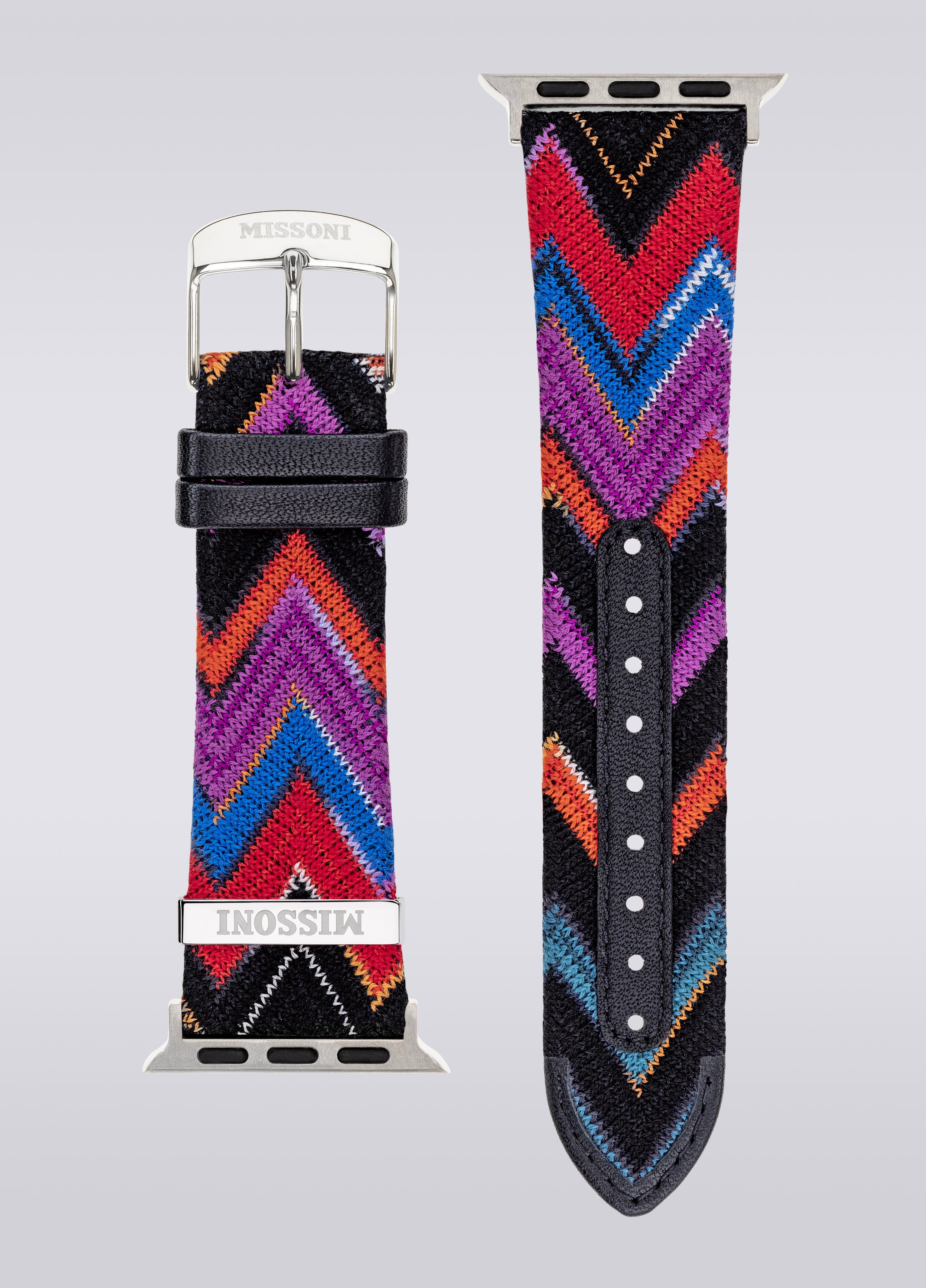 Missoni Fabric 22 mm mit Apple Watch kompatibles Armband, Mehrfarbig  - 0