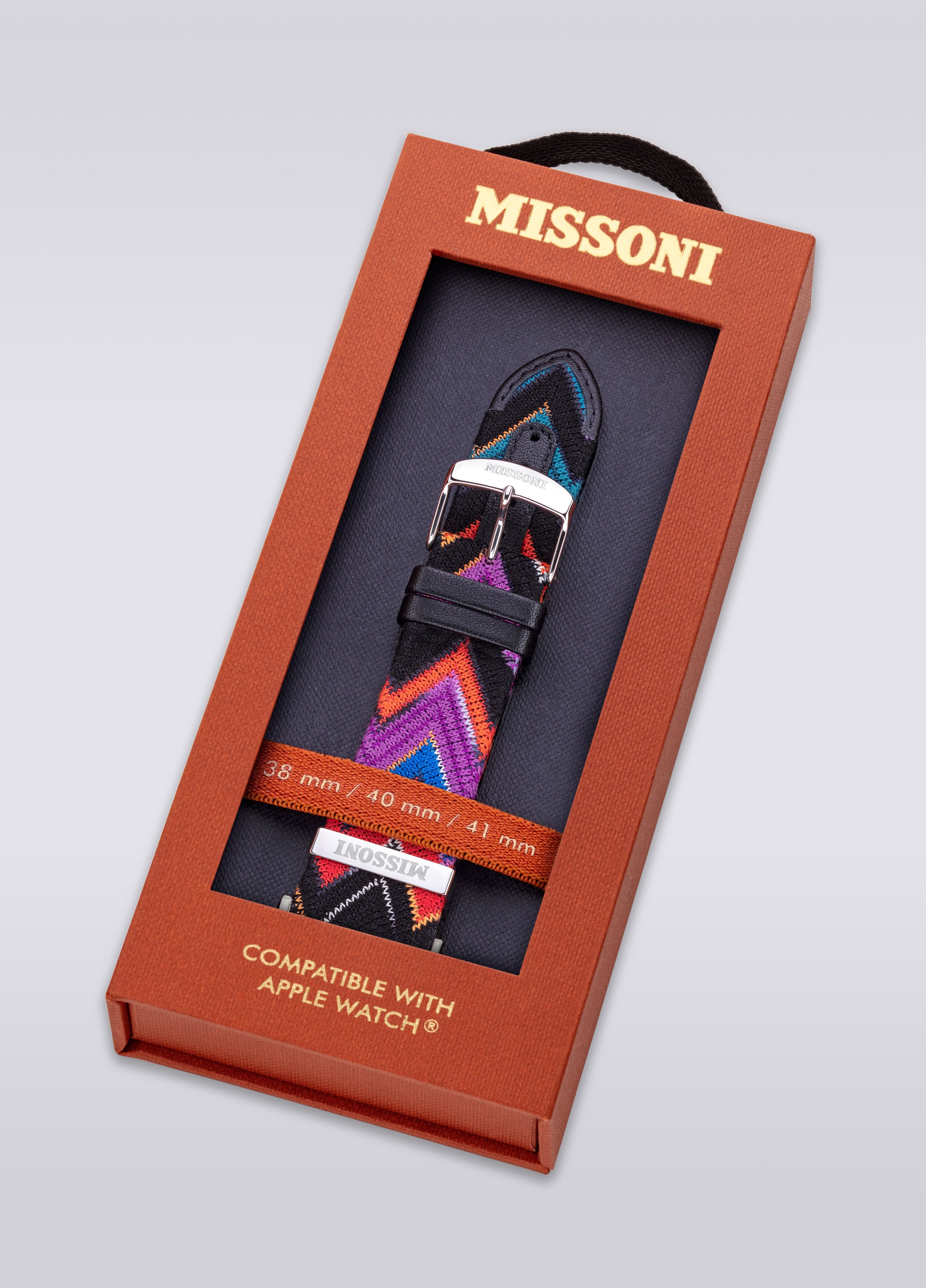 Missoni Fabric 22 mm mit Apple Watch kompatibles Armband, Mehrfarbig  - 5