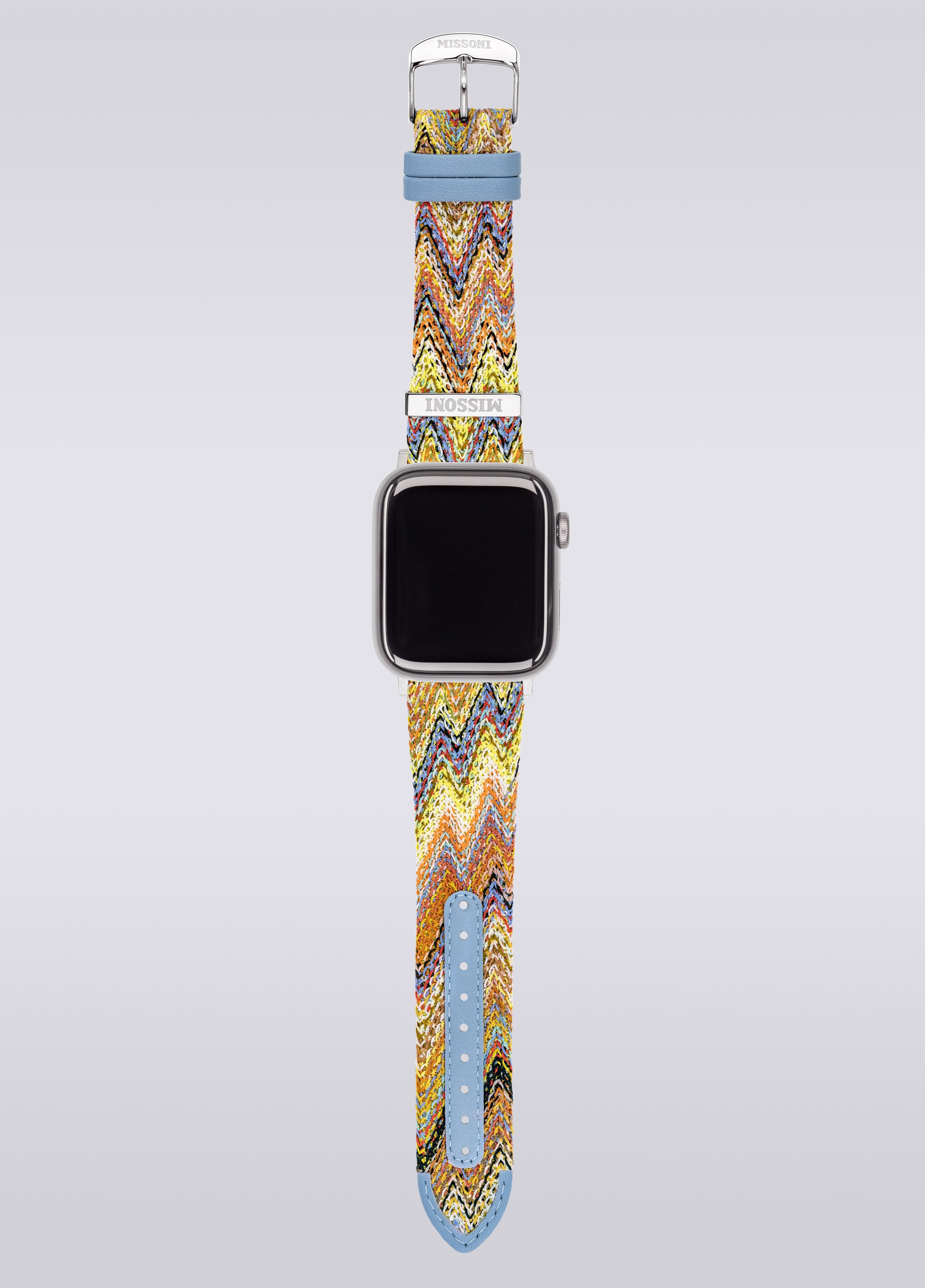 Missoni Fabric 24 mm Apple watch compatible strap, Multicoloured  - 3