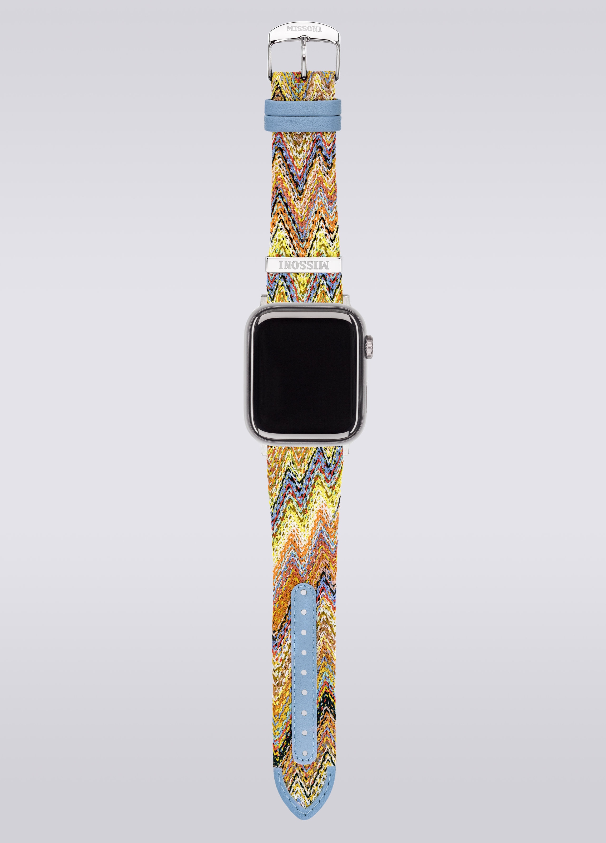 Missoniファブリック 24mm Apple watch対応ストラップ, マルチカラー  - 3