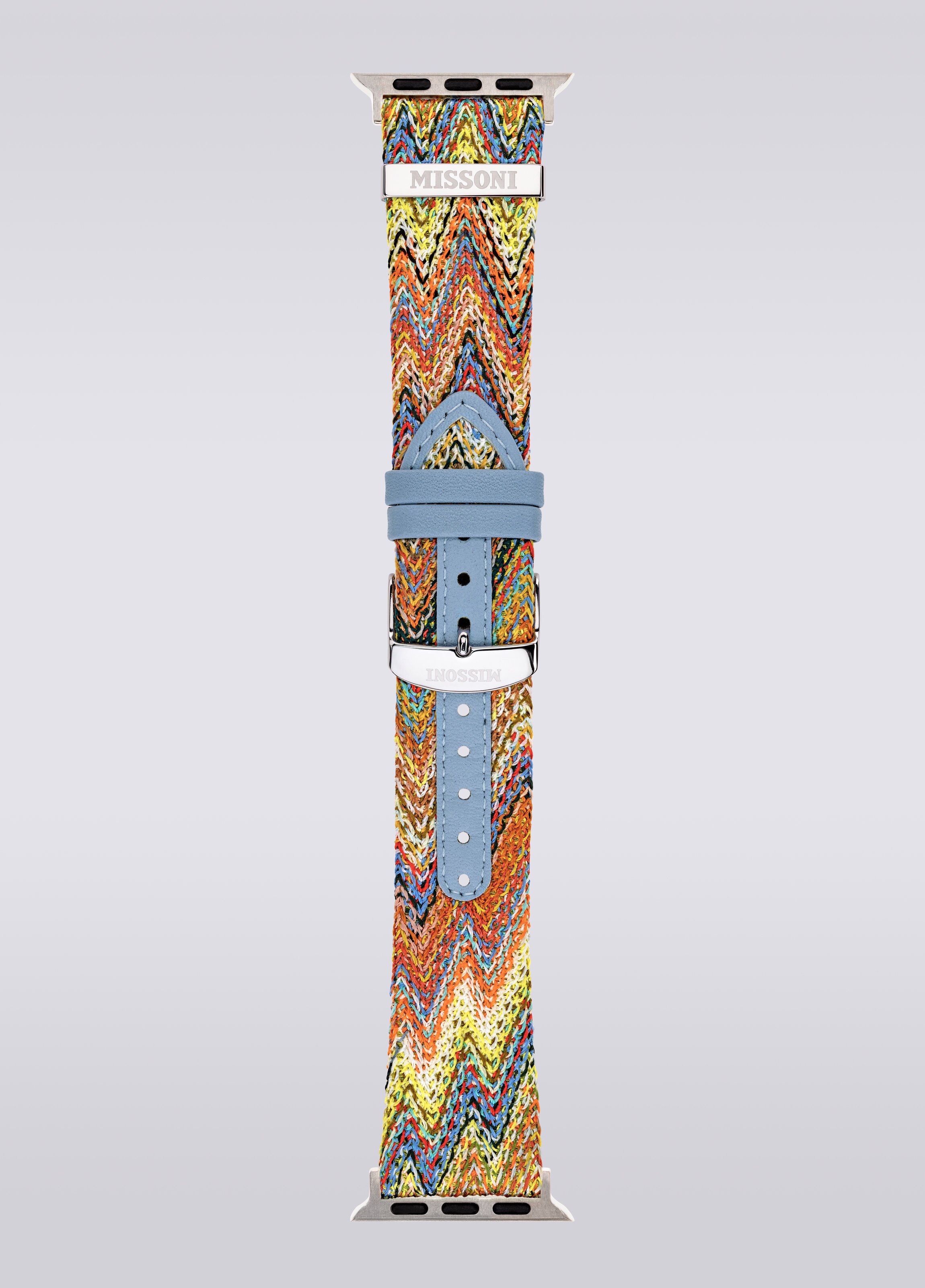 Missoni Fabric 22 mm Apple watch compatible strap, Multicoloured  - 2