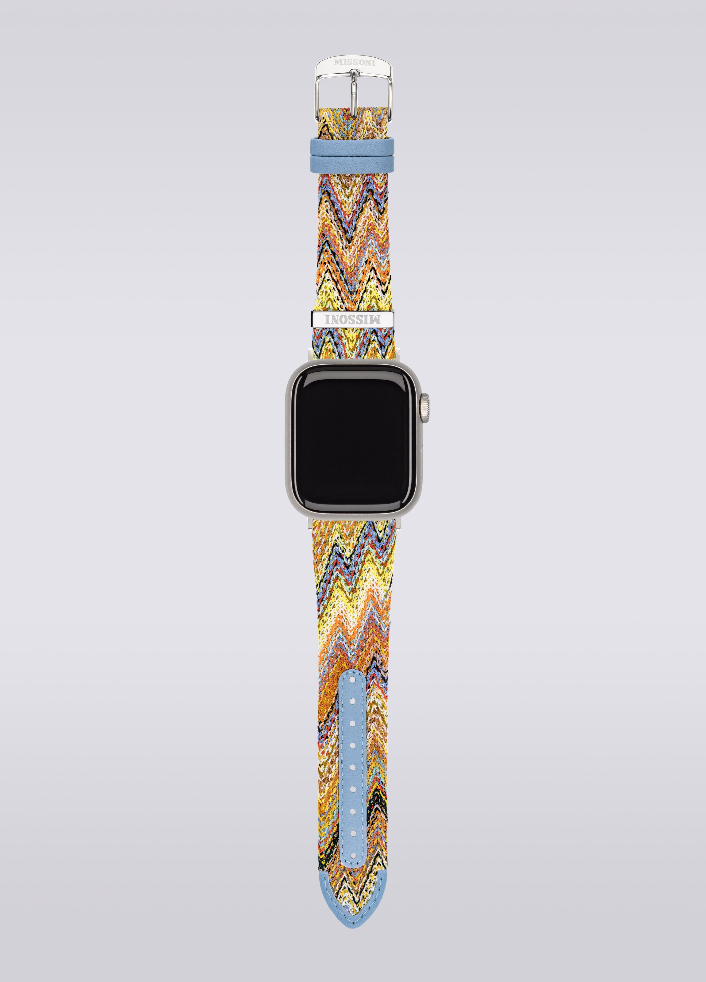 Missoni Fabric 22 mm Apple watch compatible strap, Multicoloured  - 3