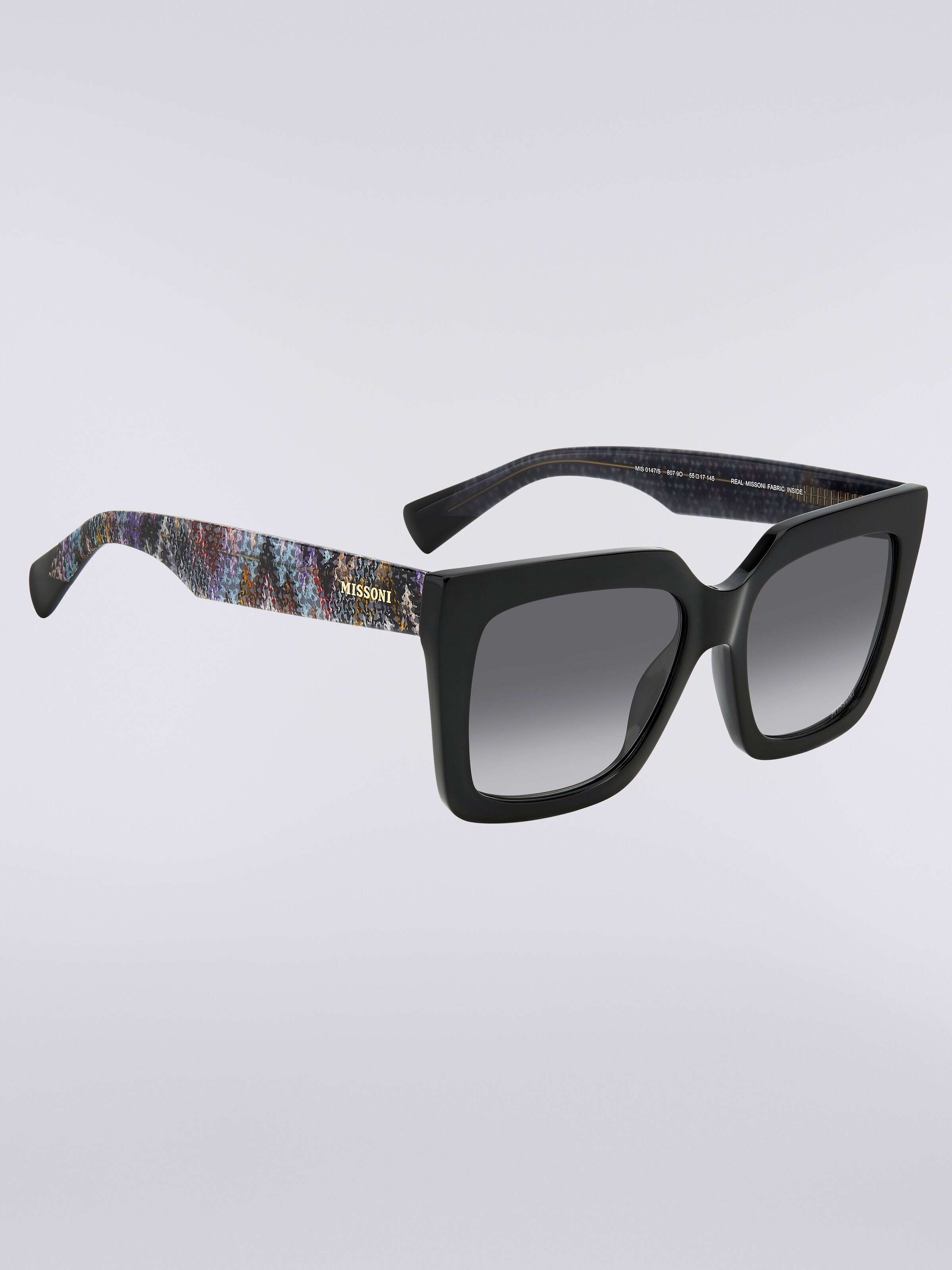 Kantige Sonnenbrille, Mehrfarbig  - 2