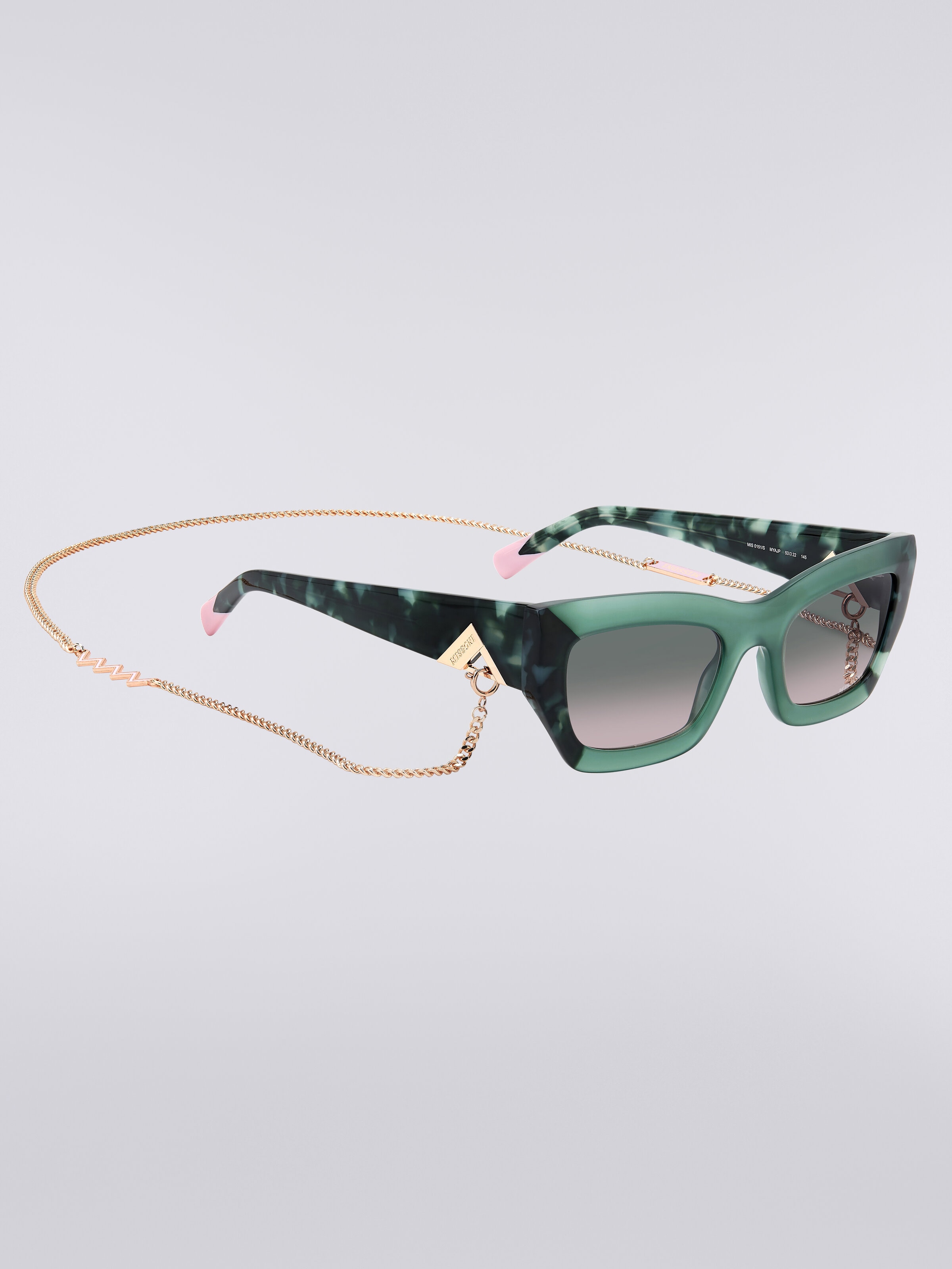 Cat-Eye-Sonnenbrille, Mehrfarbig  - 2