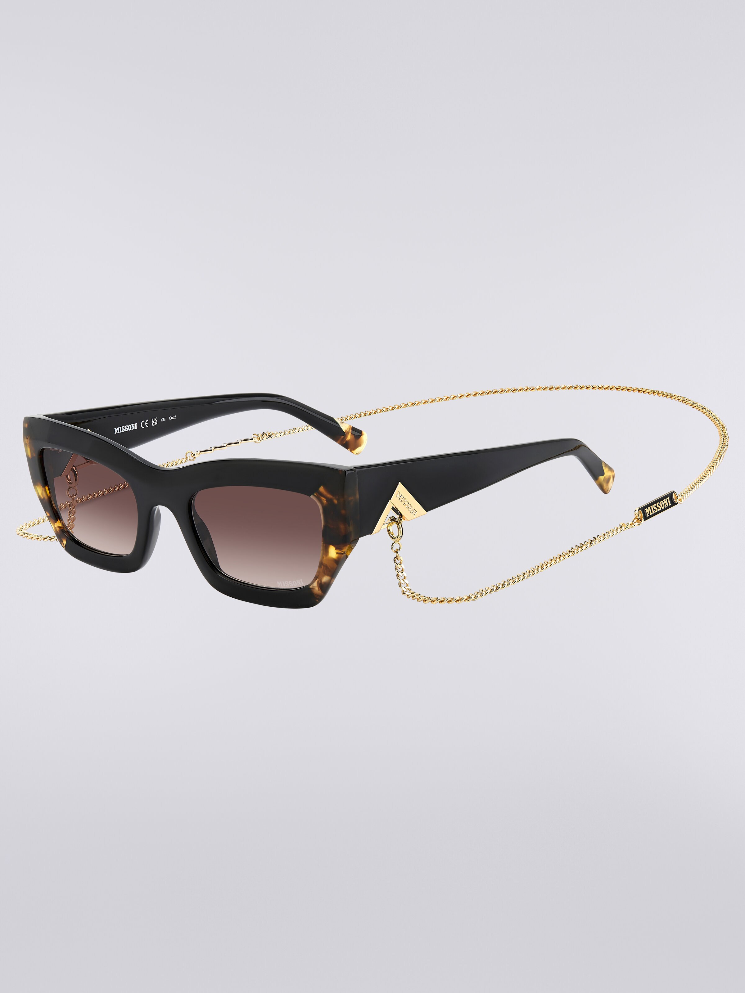 Cat-Eye-Sonnenbrille, Mehrfarbig  - 1