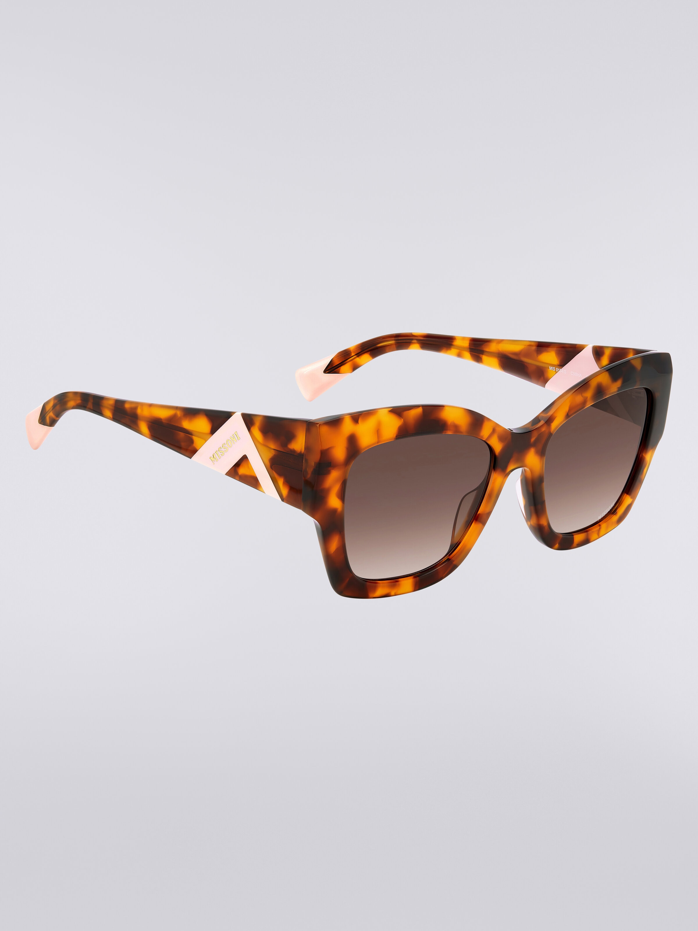 Übergroße Sonnenbrille in Schmetterlingsform, Mehrfarbig  - 2