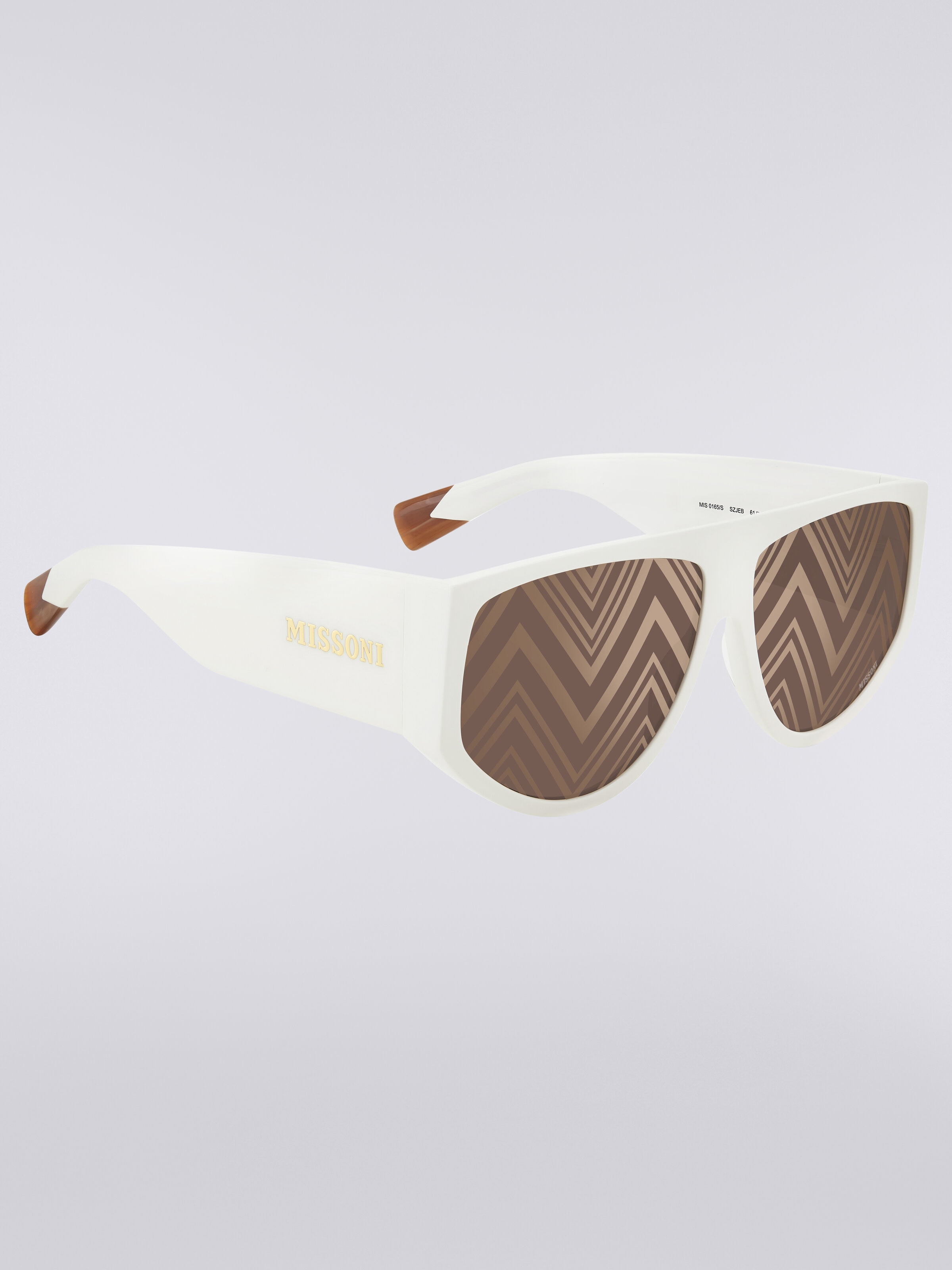 Sonnenbrille in Tropfenform mit übergroßen Bügeln, Mehrfarbig  - 2