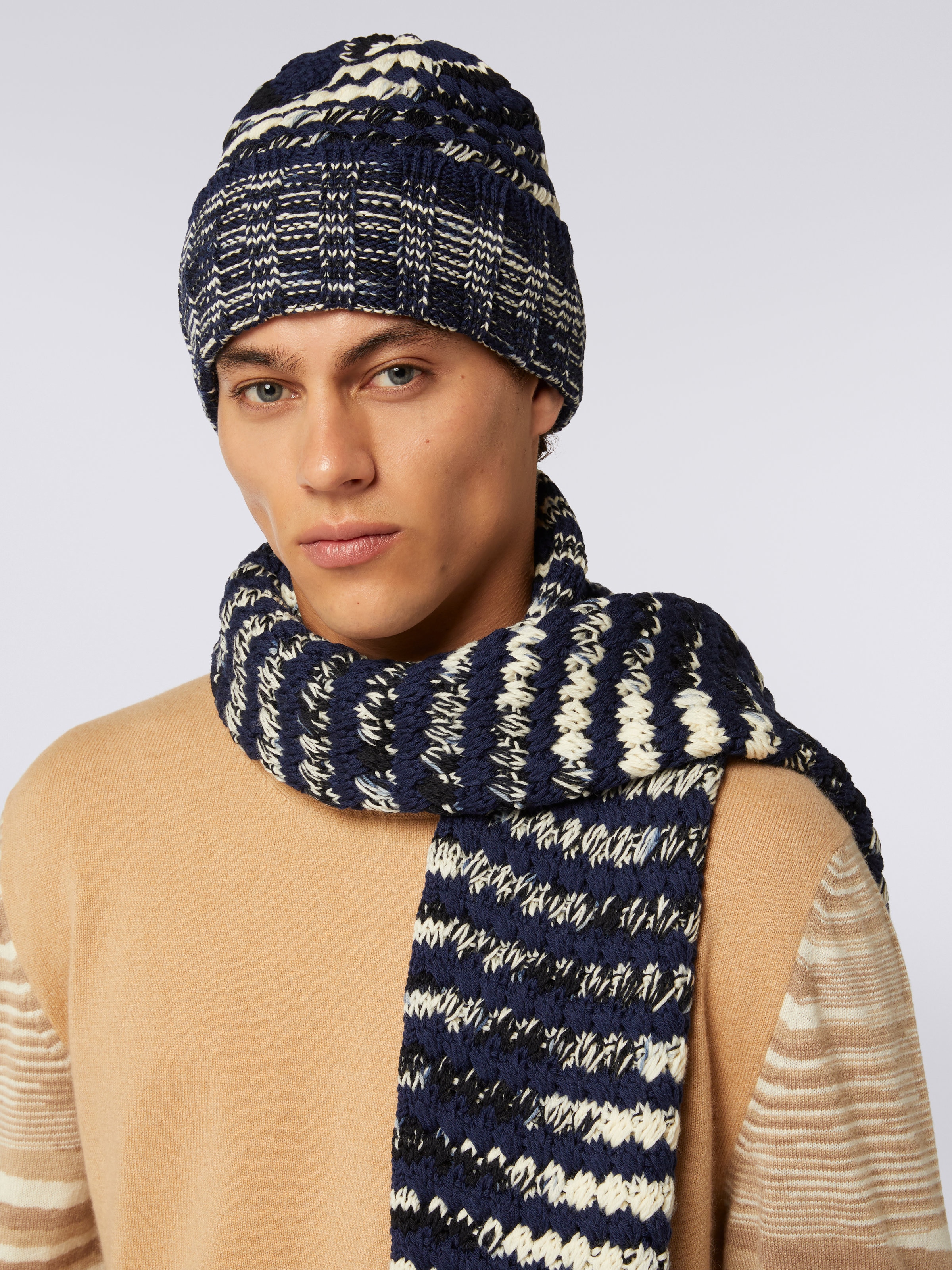Wool knit hat, Multicoloured  - 2