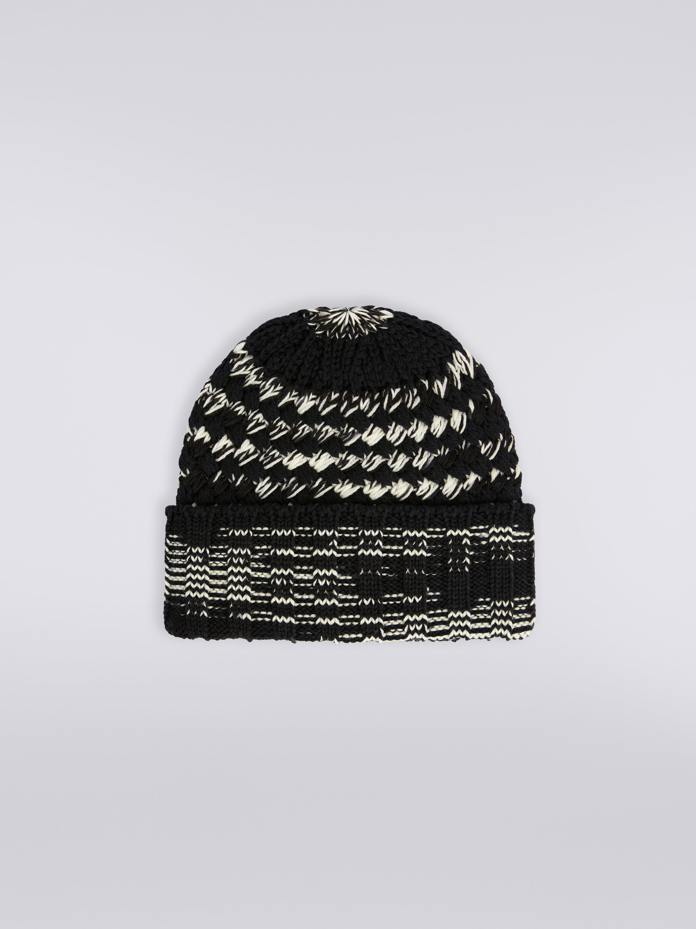 Chapeau en maille de laine  , Multicolore  - 0