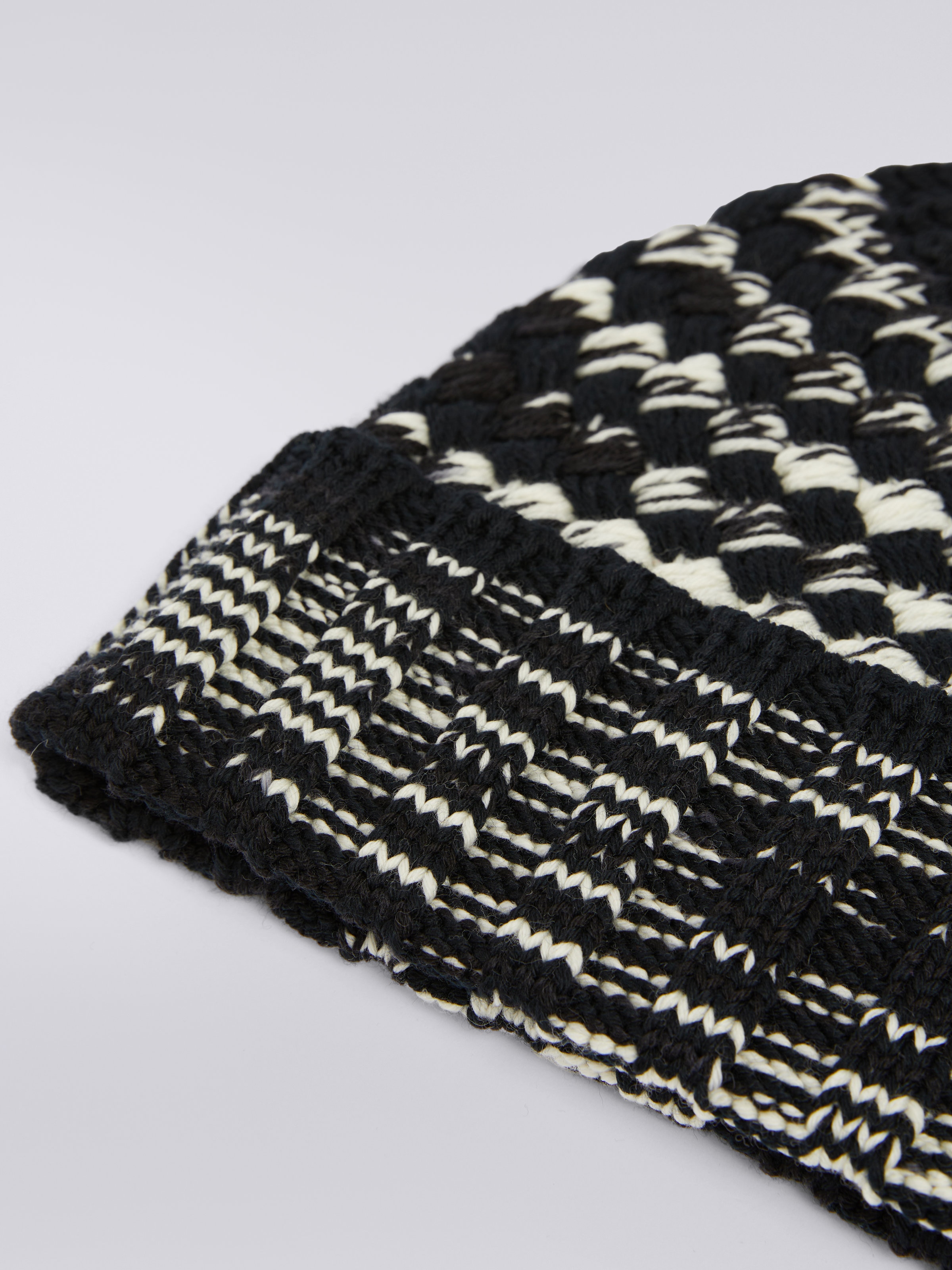 Wool knit hat  , Multicoloured  - 1