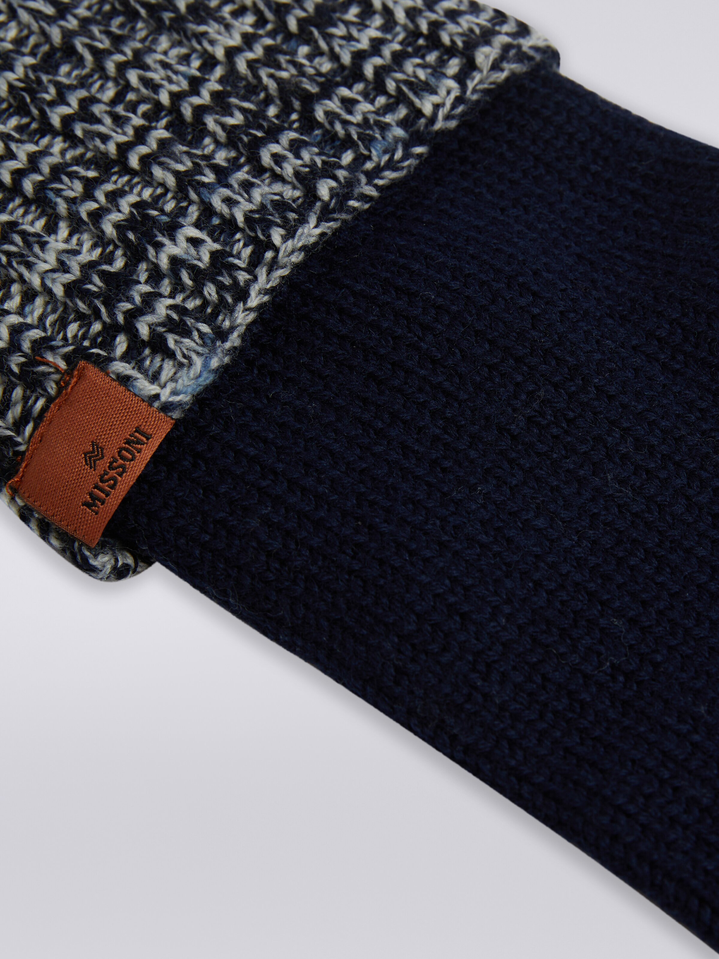 Wool knit gloves, Multicoloured  - 2