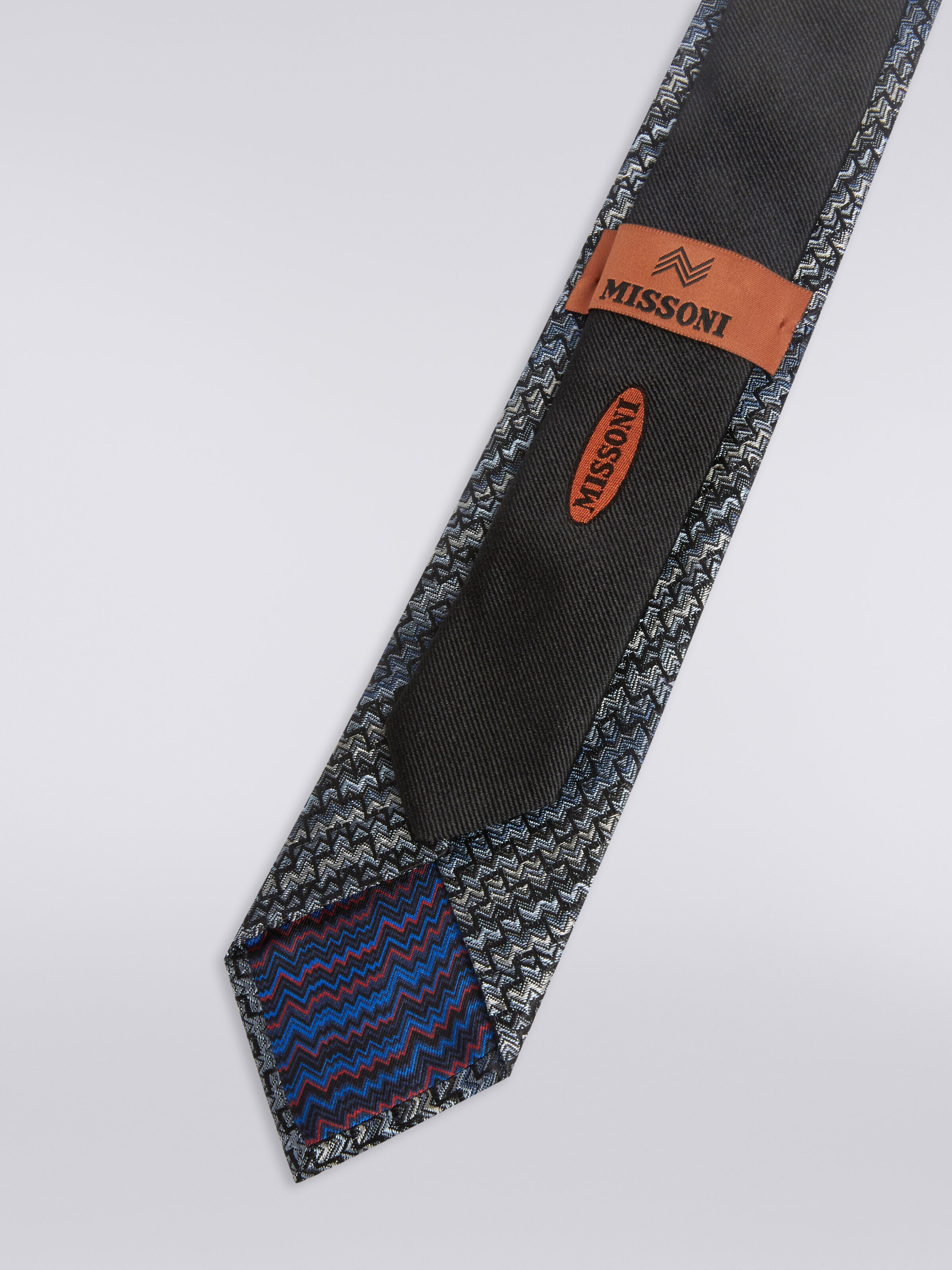 Cravatta in seta, Multicolore  - 2