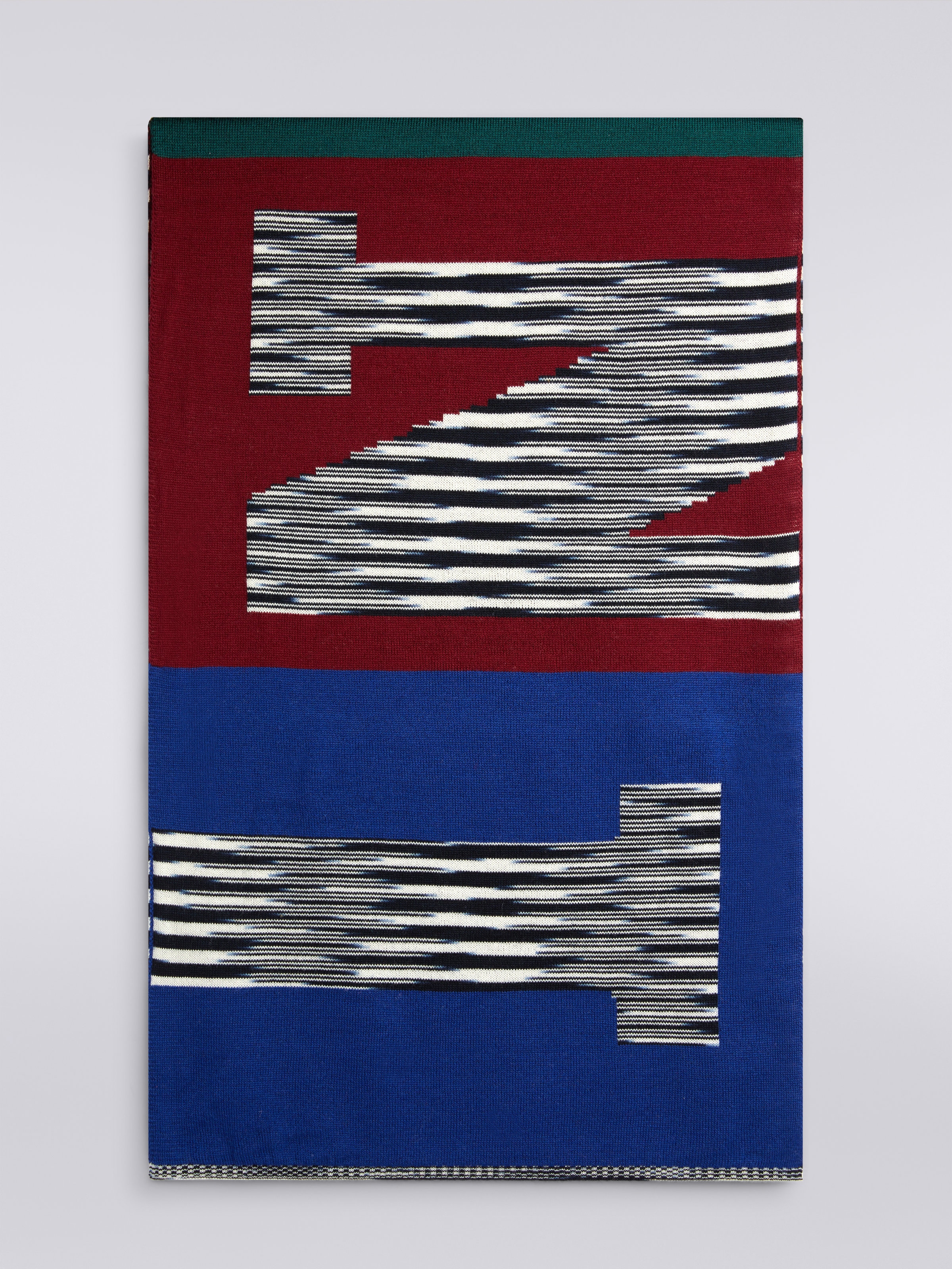 Écharpe de laine avec logo imprimé , Multicolore  - 0