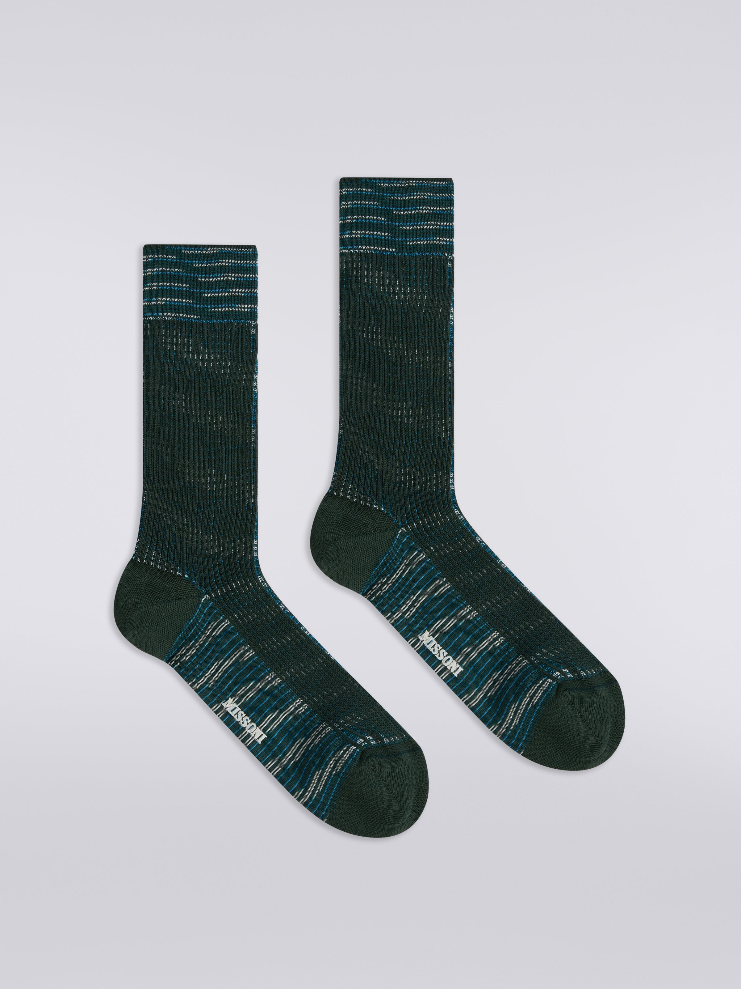 Cotton blend socks , Multicoloured  - 0