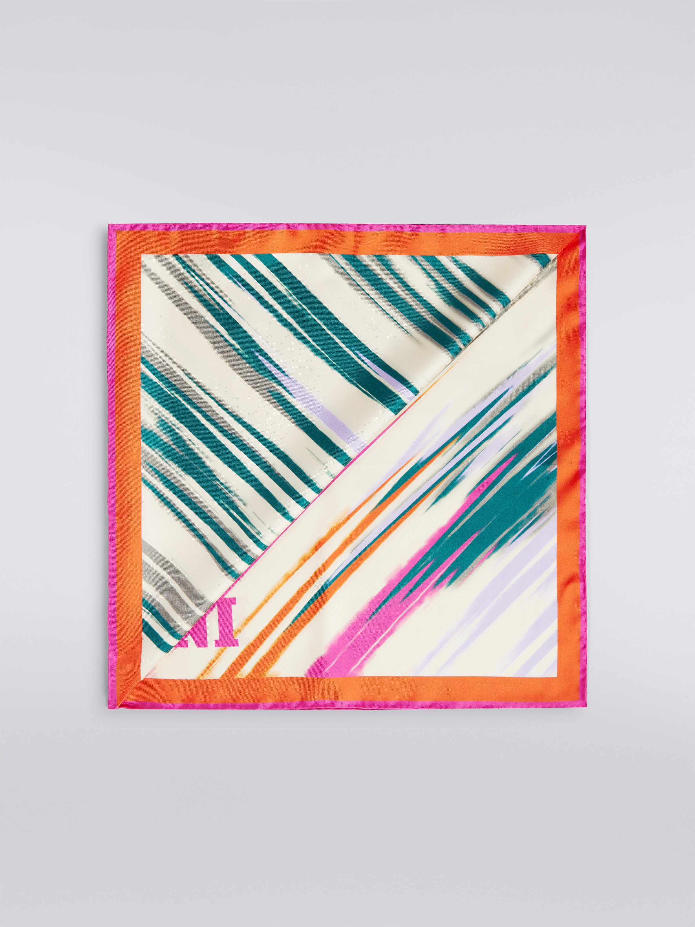 Slub silk scarf, Multicoloured  - 0